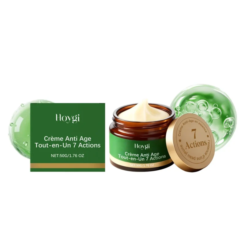 Hoygi 7-in-1 Multi-Effect Face Cream 50g with Hyaluronic Acid & Hydrolyzed Collagen for Hydration and Firming