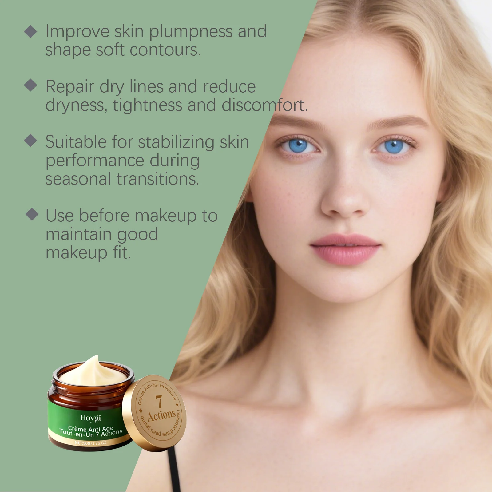 7-in-1 Multi-Effect Face Cream 50g Hydrating Firming Anti-Aging Moisturizer 9 7 in 1 multi effect face cream 50g hoy qr7zzmev desc 9