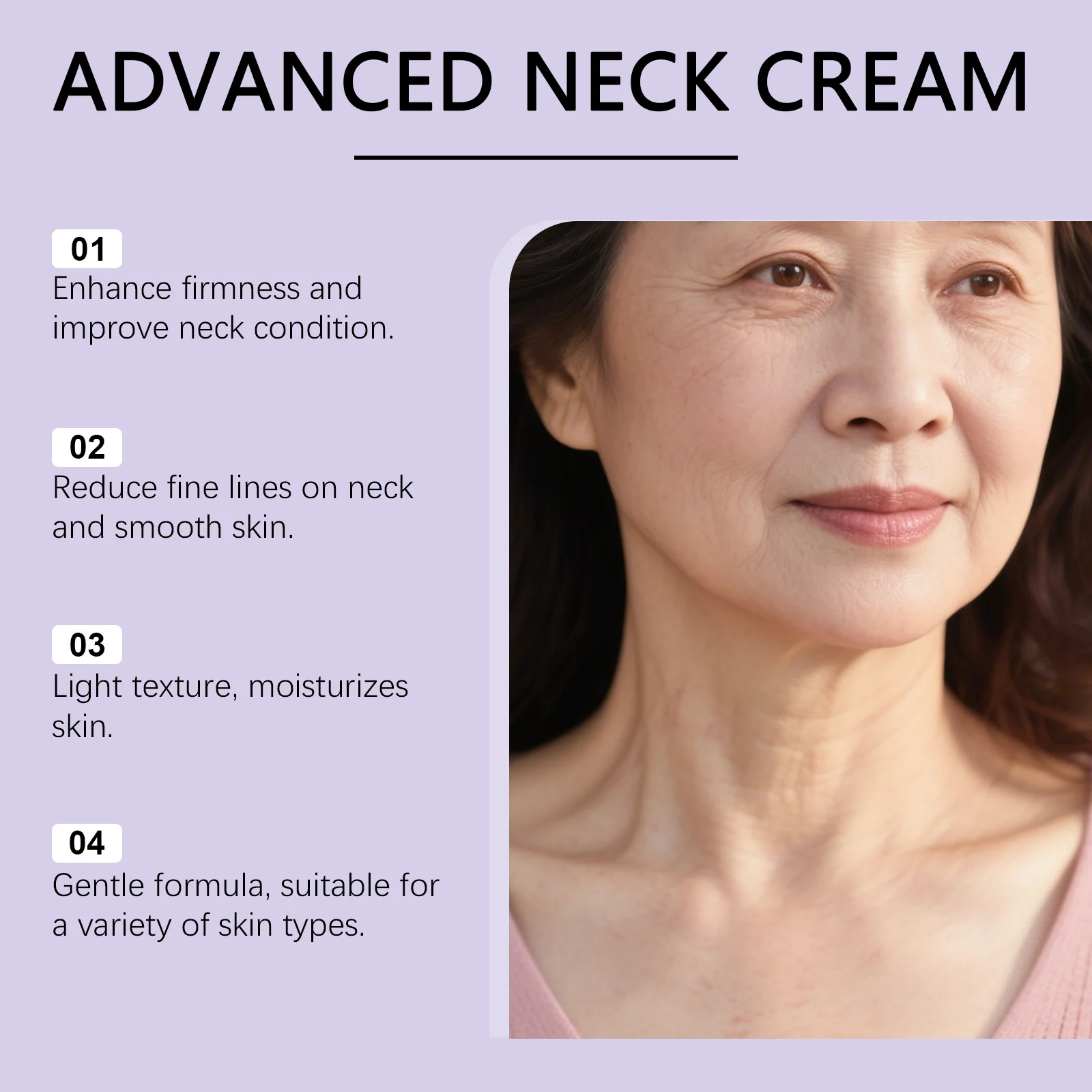 Hoygi Advanced Neck Cream with 4% Cupuacu Butter & Argireline for Firming, Smoothing Fine Lines 5 advanced neck firming cream hoy kgf9gjn4 desc 5