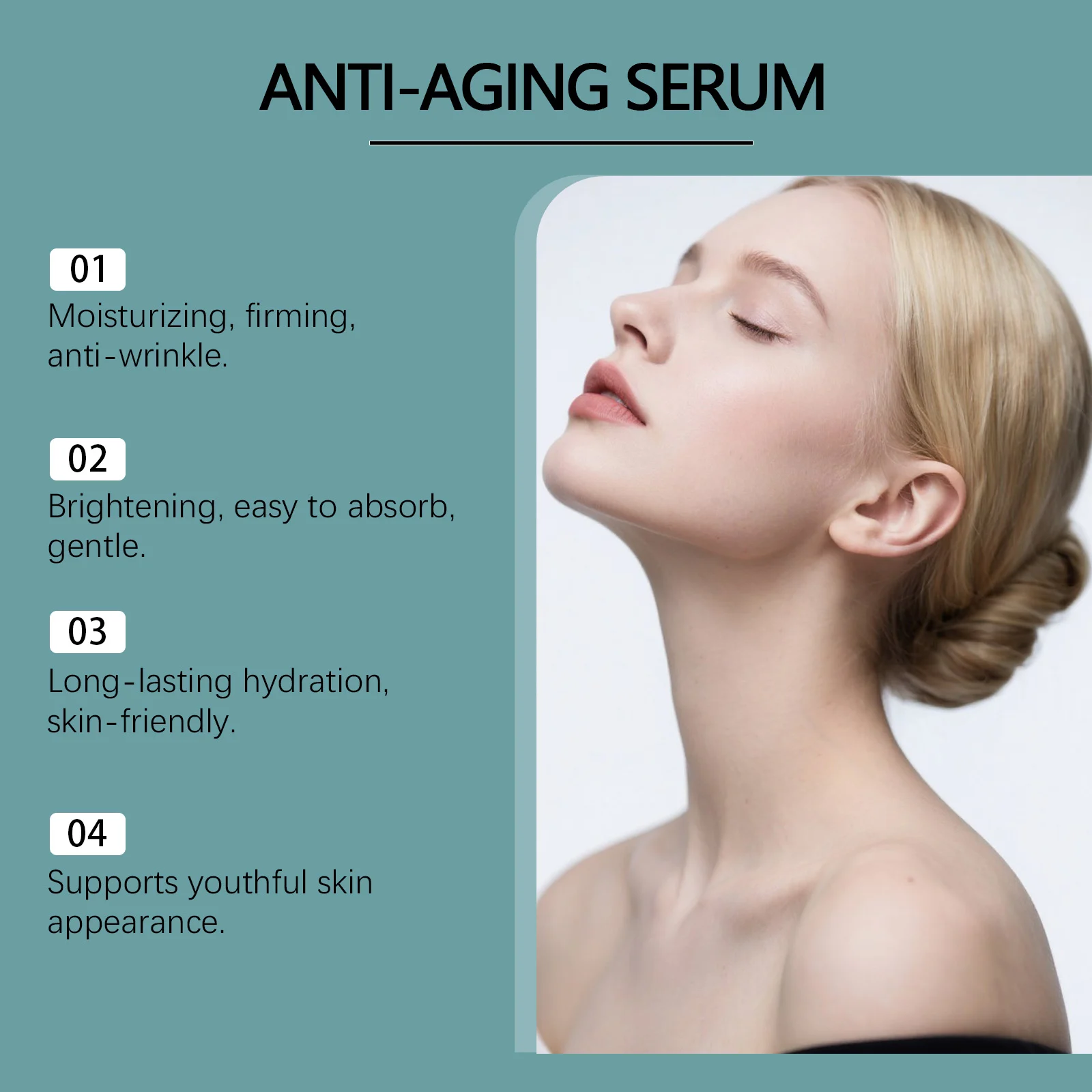 Hoygi Anti-Aging Serum for Face, Moisturizing, Firming & Brightening, Hyaluronic Acid Serum 7 anti aging facial serum hoy s45gmmy3 desc 7