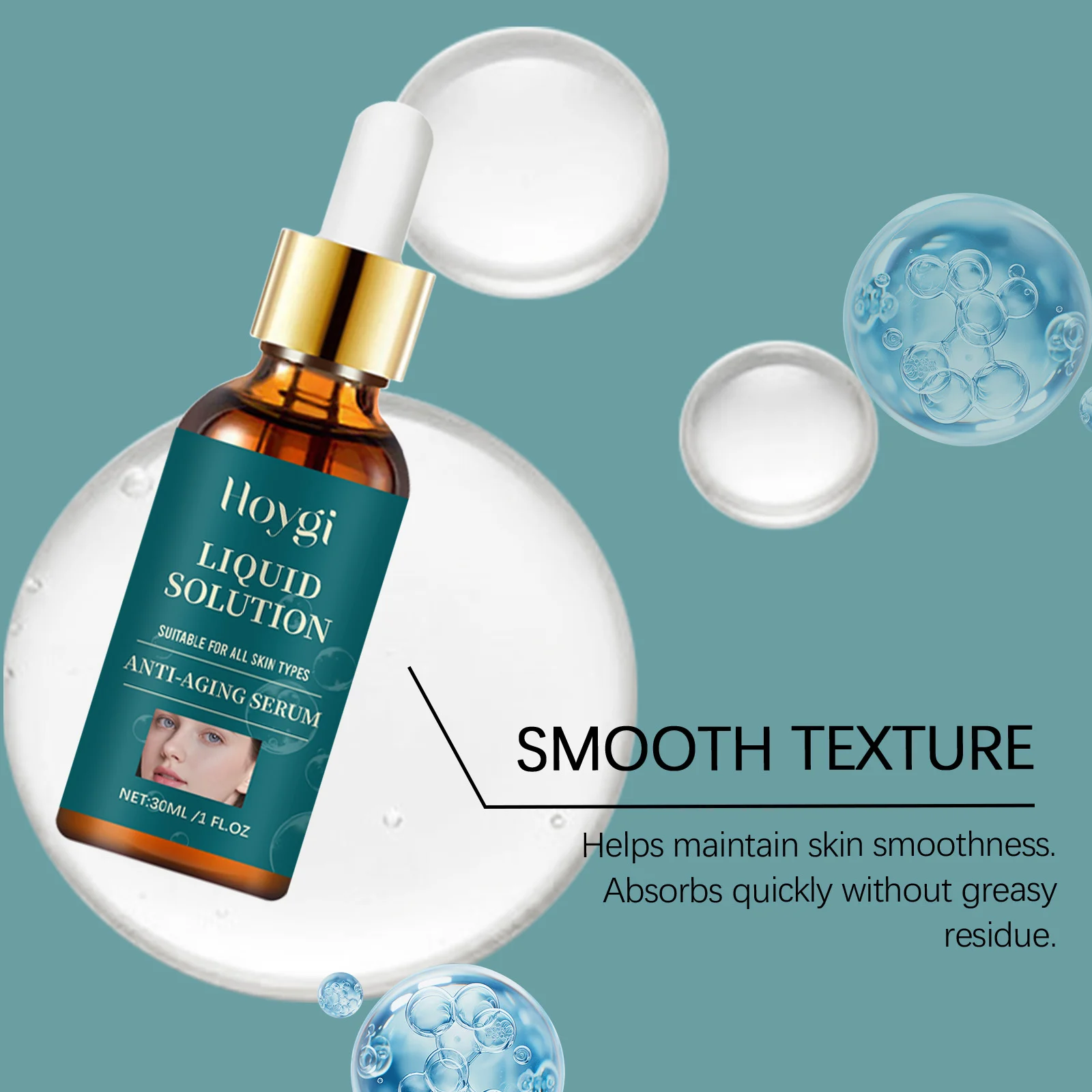 Hoygi Anti-Aging Serum for Face, Moisturizing, Firming & Brightening, Hyaluronic Acid Serum 8 anti aging facial serum hoy s45gmmy3 desc 8