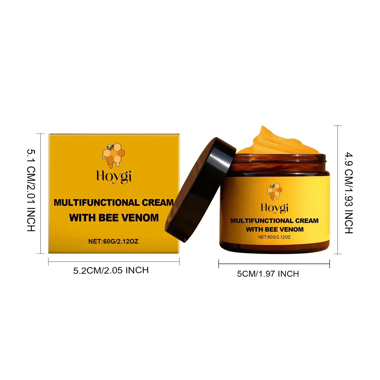 Bee Venom Anti-Aging Cream Acetyl Hexapeptide-8 Vitamin E Moisturizing Firming Face Cream 60g 1 bee venom anti aging cream acetyl hexapeptide 8 vitamin e moisturizing firming face cream 60g hoy urdkcfc5 desc 1