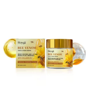 Hoygi Bee Venom Face & Neck Cream 60g for Deep Hydration, Wrinkle Reduction, and Firming