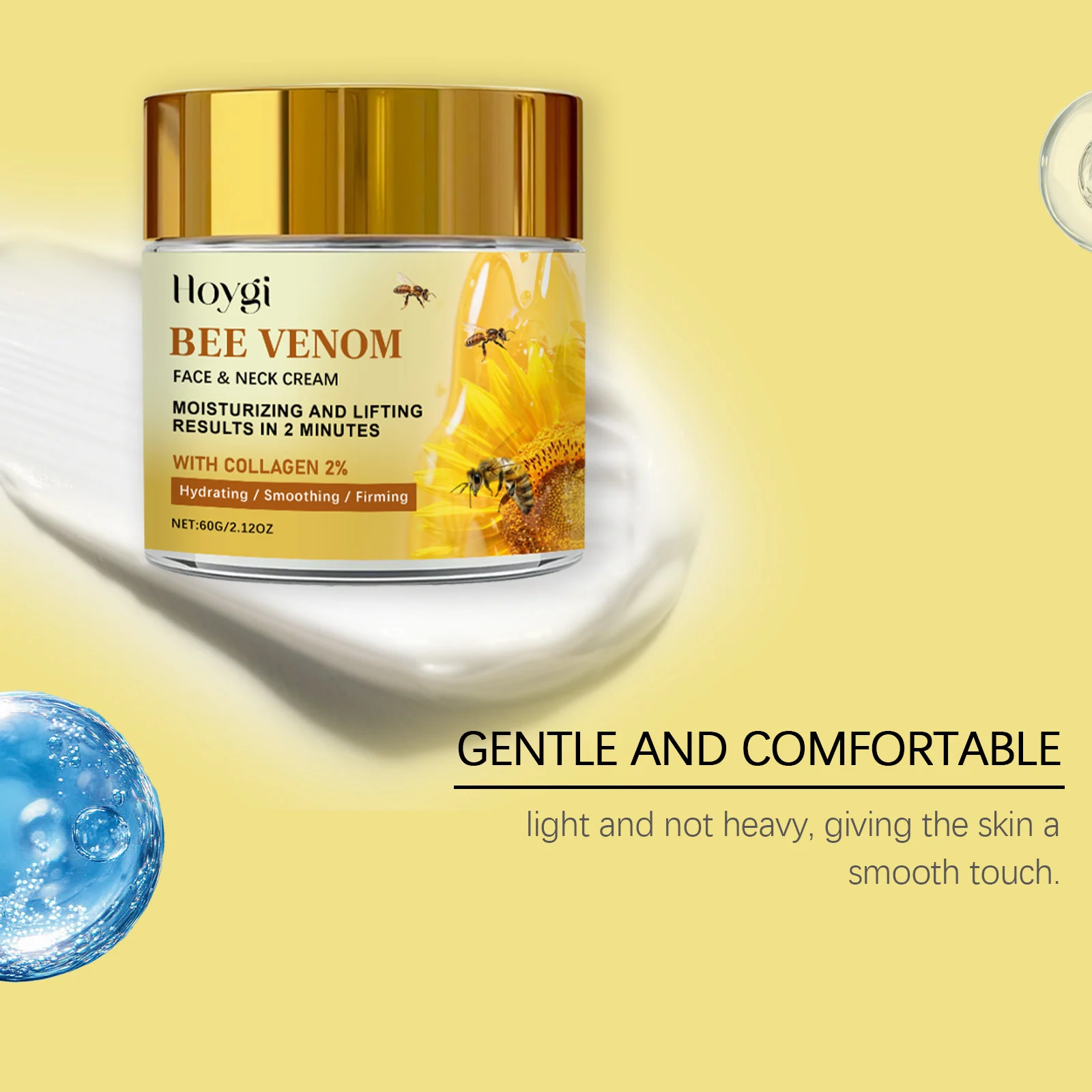 Bee Venom Moisturizing Face Cream Hydrating & Lifting Anti-Wrinkle Face & Neck Cream 60g 7 bee venom moisturizing face cream 60g hoy e6zzkkk4 desc 7