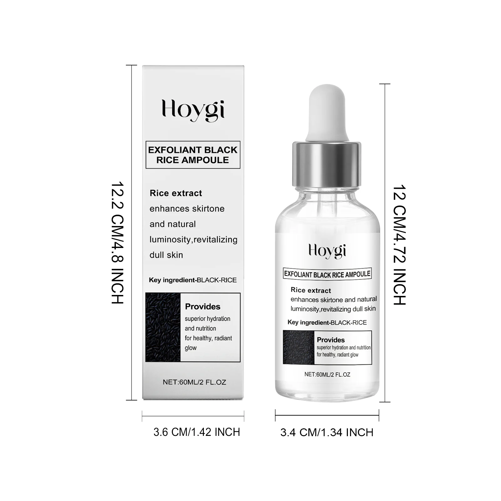Black Rice Exfoliating Ampoule Gentle Cleansing Glow Booster Hydrating Serum 60ml 1 black rice exfoliating ampoule gentle cleansing glow serum 60ml hoy wee9dj6q desc 1 1