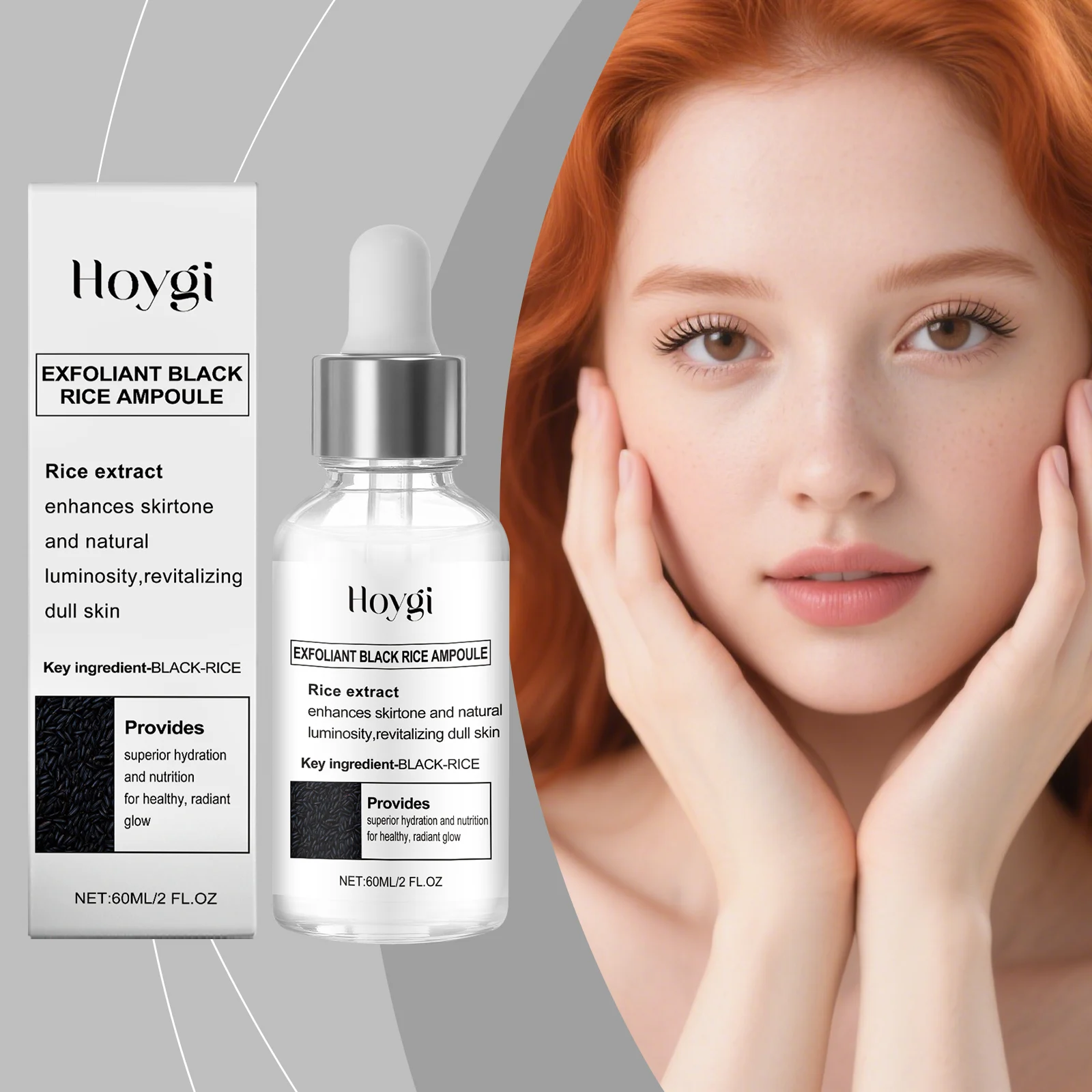Black Rice Exfoliating Ampoule Gentle Cleansing Glow Booster Hydrating Serum 60ml 2 black rice exfoliating ampoule gentle cleansing glow serum 60ml hoy wee9dj6q desc 2