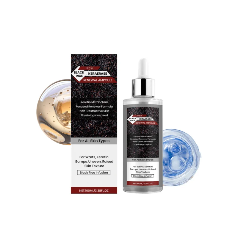 Hoygi Black Rice Serum 100ml with Keratin for improving dullness and uneven skin texture