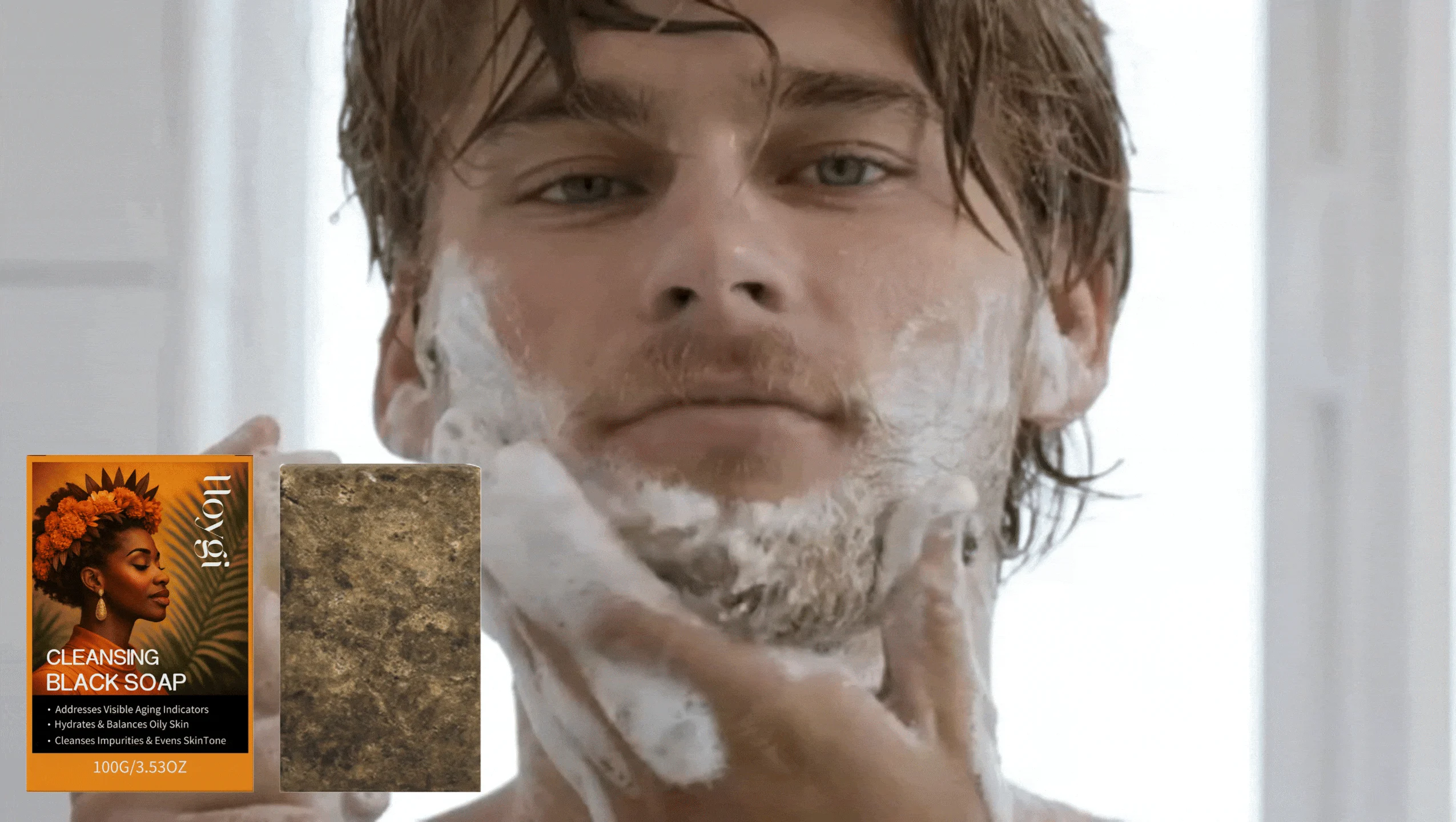 Black Soap Body Cleansing Bar Hydrates Balances Oily Skin Brightens Complexion 100g 1 black soap body cleansing bar hydrates balances oily skin brightens complexion 100g hoy ncv47hbt desc 1