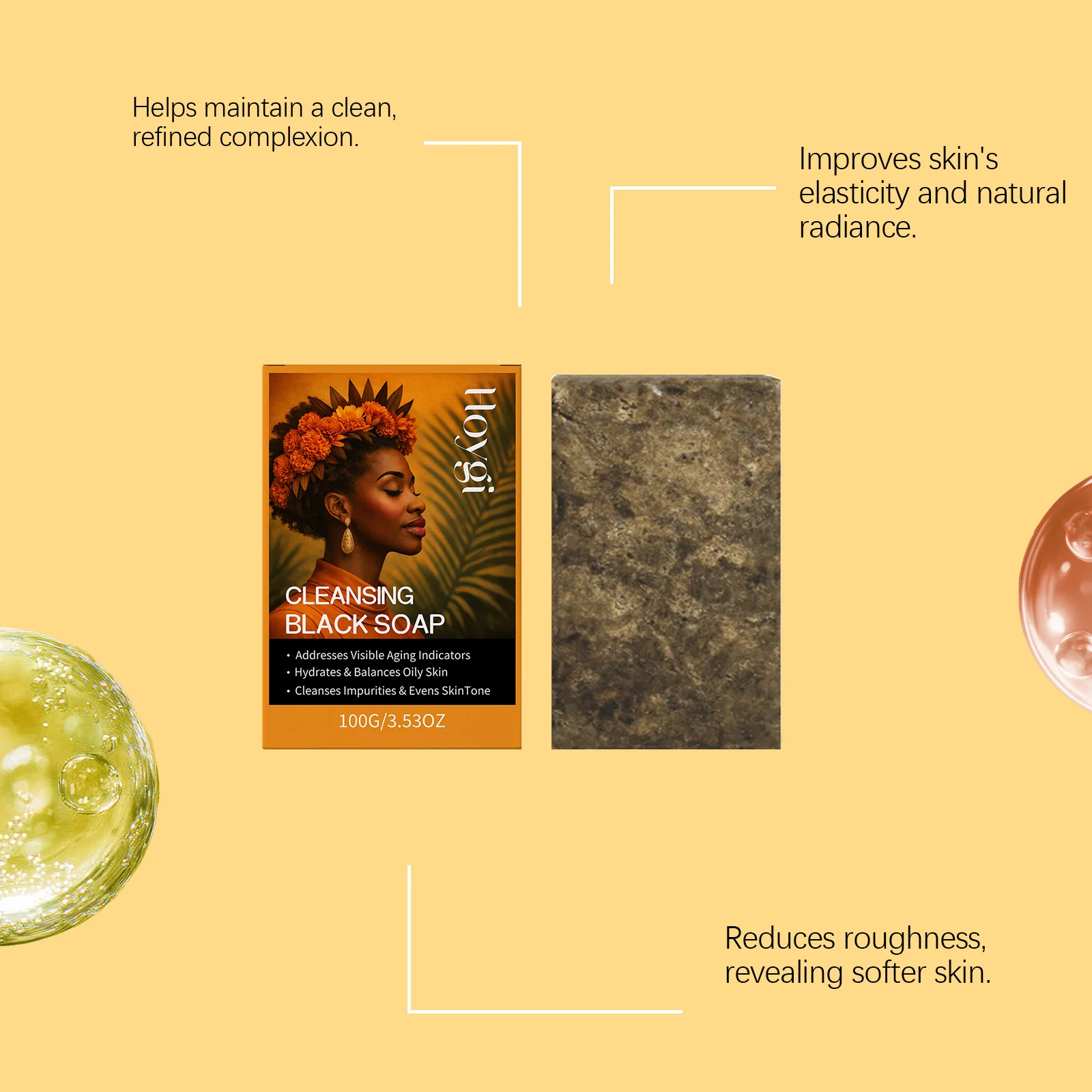 Black Soap Body Cleansing Bar Hydrates Balances Oily Skin Brightens Complexion 100g 7 black soap body cleansing bar hydrates balances oily skin brightens complexion 100g hoy ncv47hbt desc 7