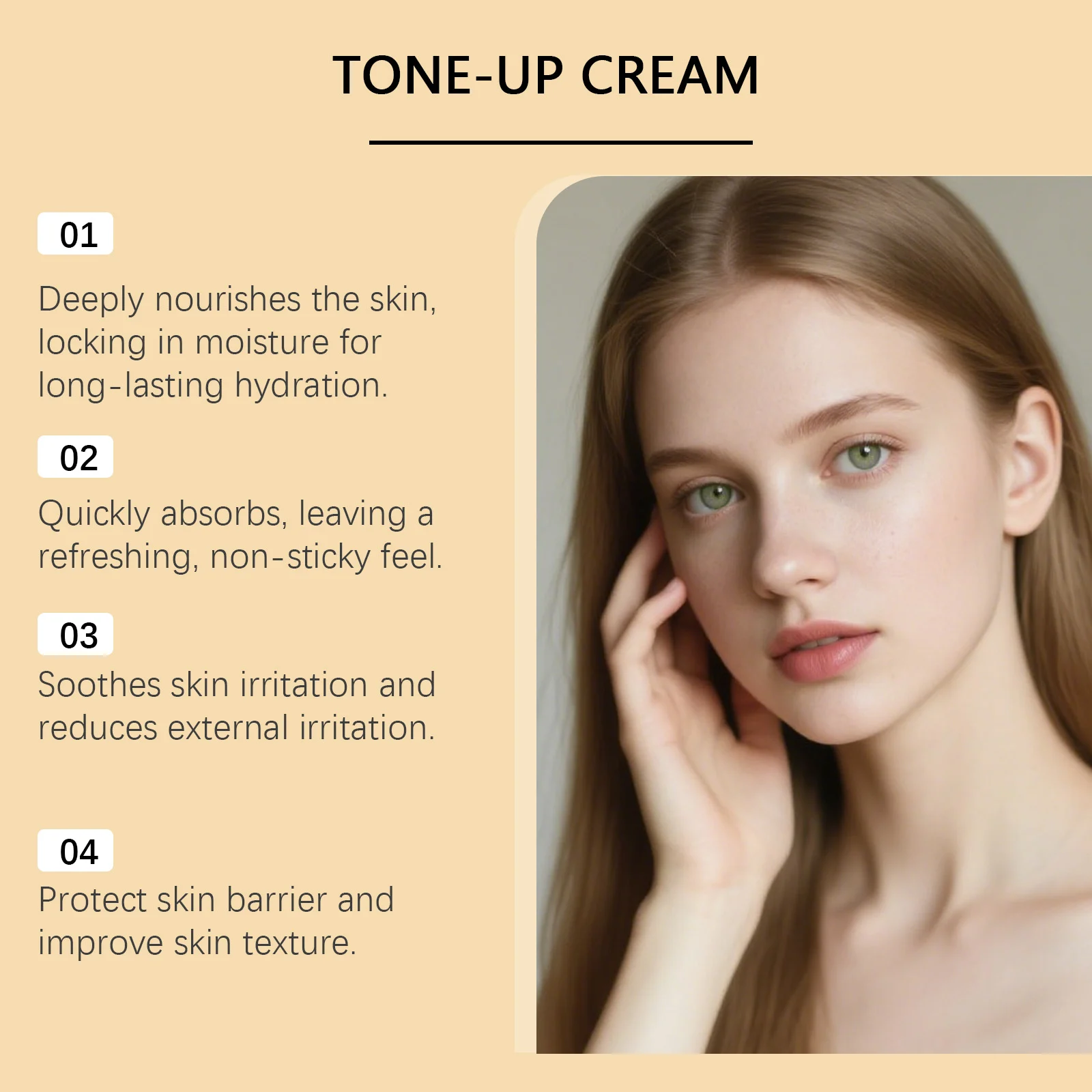 Hoygi Brightening Tone-Up Cream with Hyaluronic Acid, Moisturizes and Soothes Skin 6 brightening moisturizing face cream hoy ze2tbfug desc 6