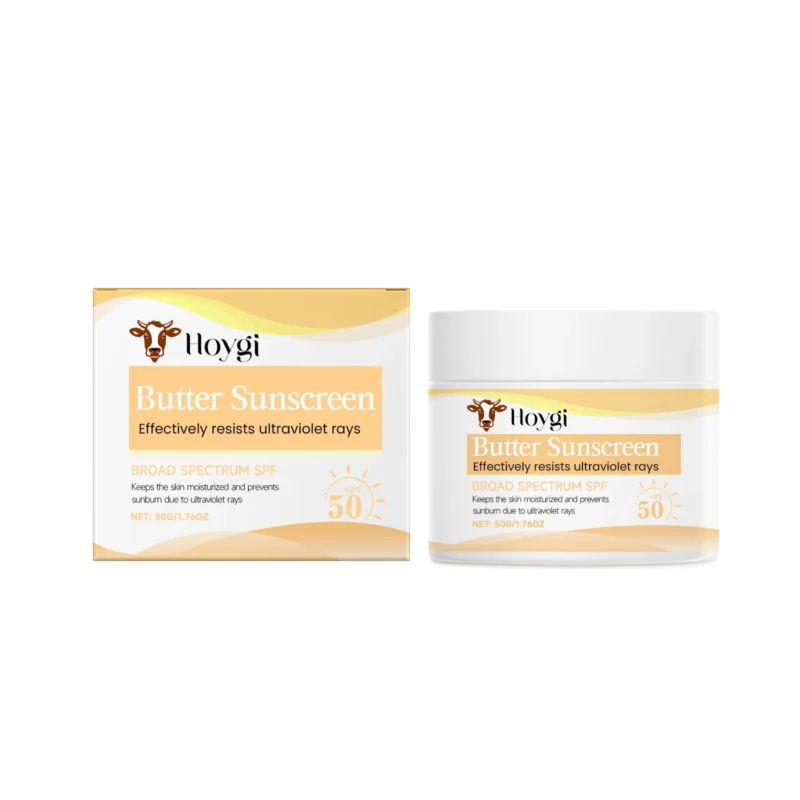 Hoygi Broad Spectrum SPF Sunscreen, Waterproof Moisturizing Butter Cream, Lightweight & Non-Greasy