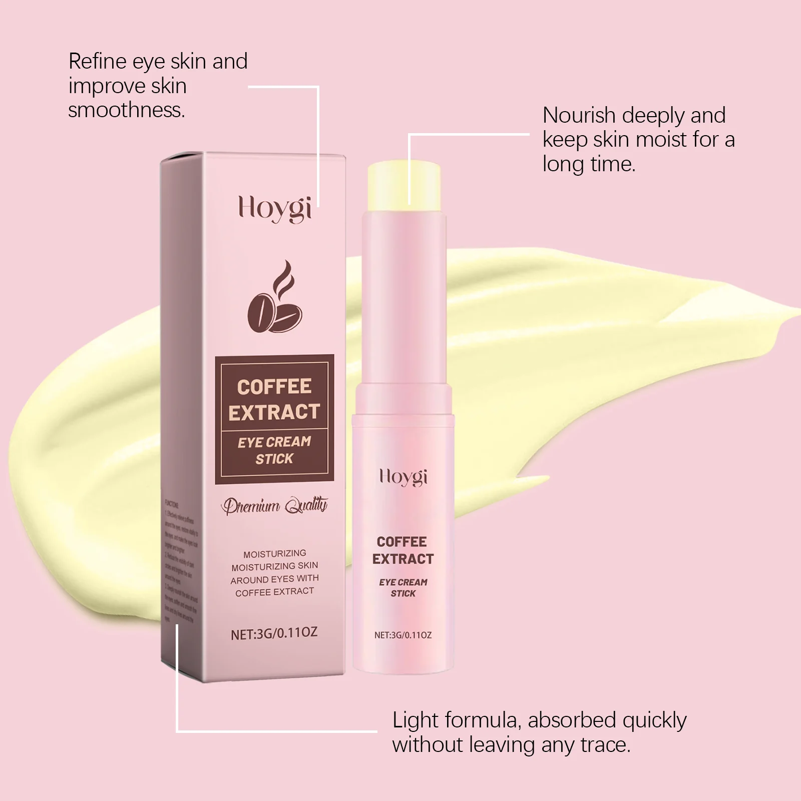 Caffeine Eye Cream Stick Tighten Brighten Moisturize Eye Area Skin Care 5 caffeine eye cream stick tighten brighten hoy vyycmxzn desc 5