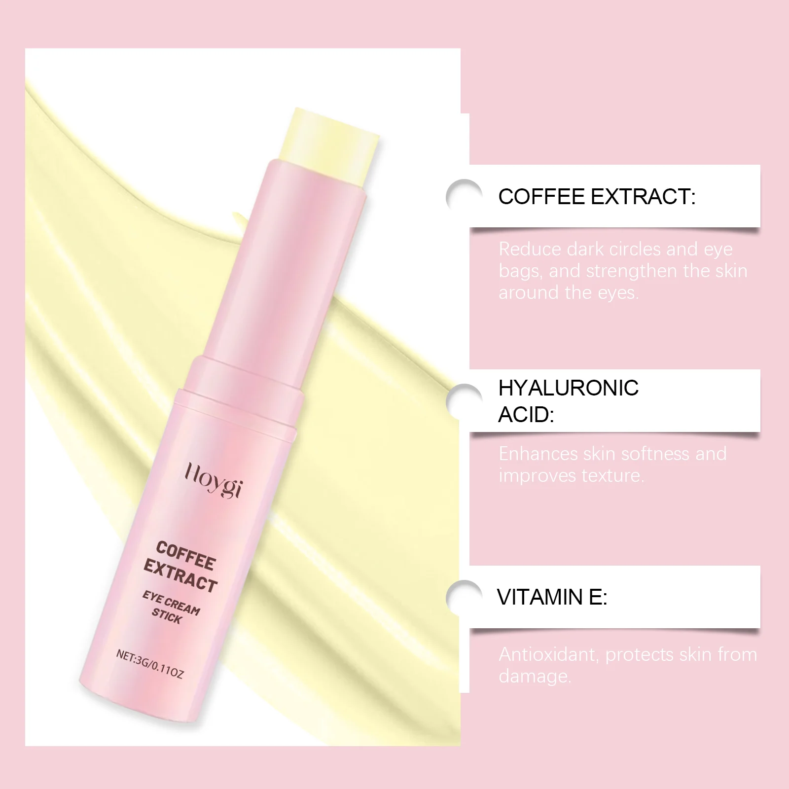Caffeine Eye Cream Stick Tighten Brighten Moisturize Eye Area Skin Care 7 caffeine eye cream stick tighten brighten hoy vyycmxzn desc 7