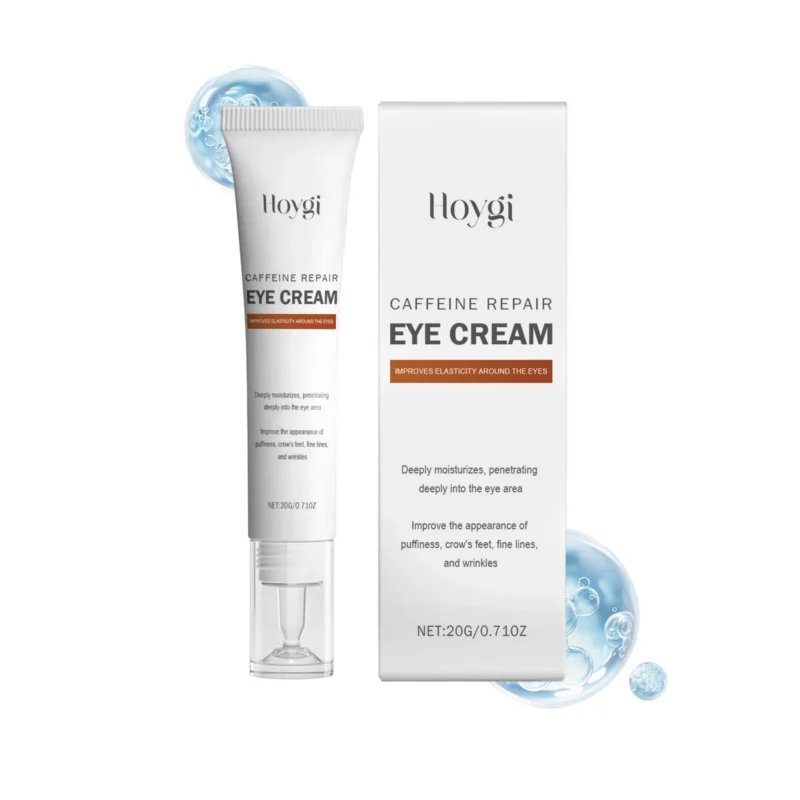 Hoygi Caffeine Repair Eye Cream 20g with Tripeptide-1 to reduce puffiness and smooth wrinkles