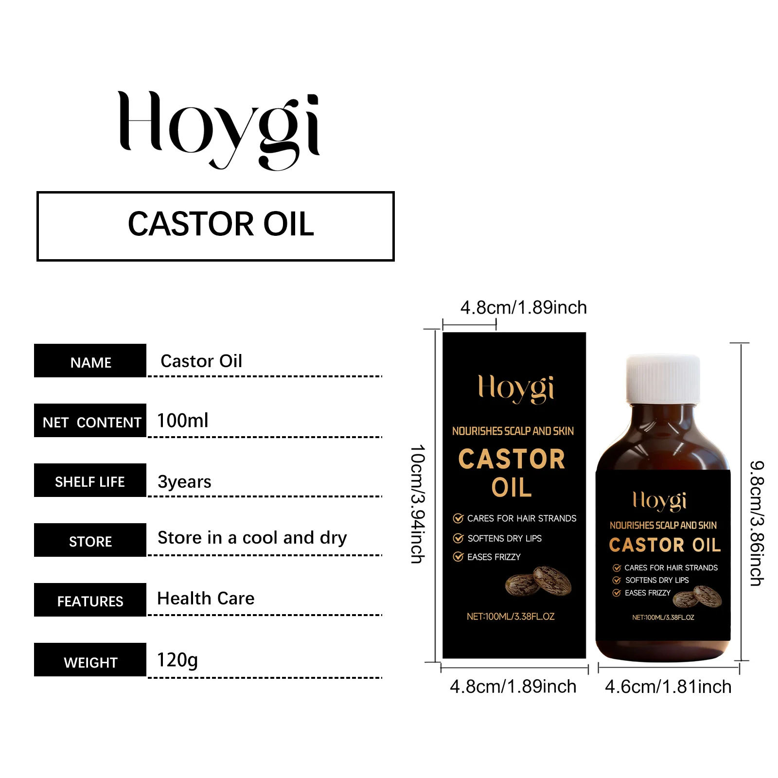 Castor Oil Nourishing Treatment Oil 100ml for Hair, Skin & Lashes 1 castor oil nourishing treatment oil 100ml hoy qdqrn4zm desc 1