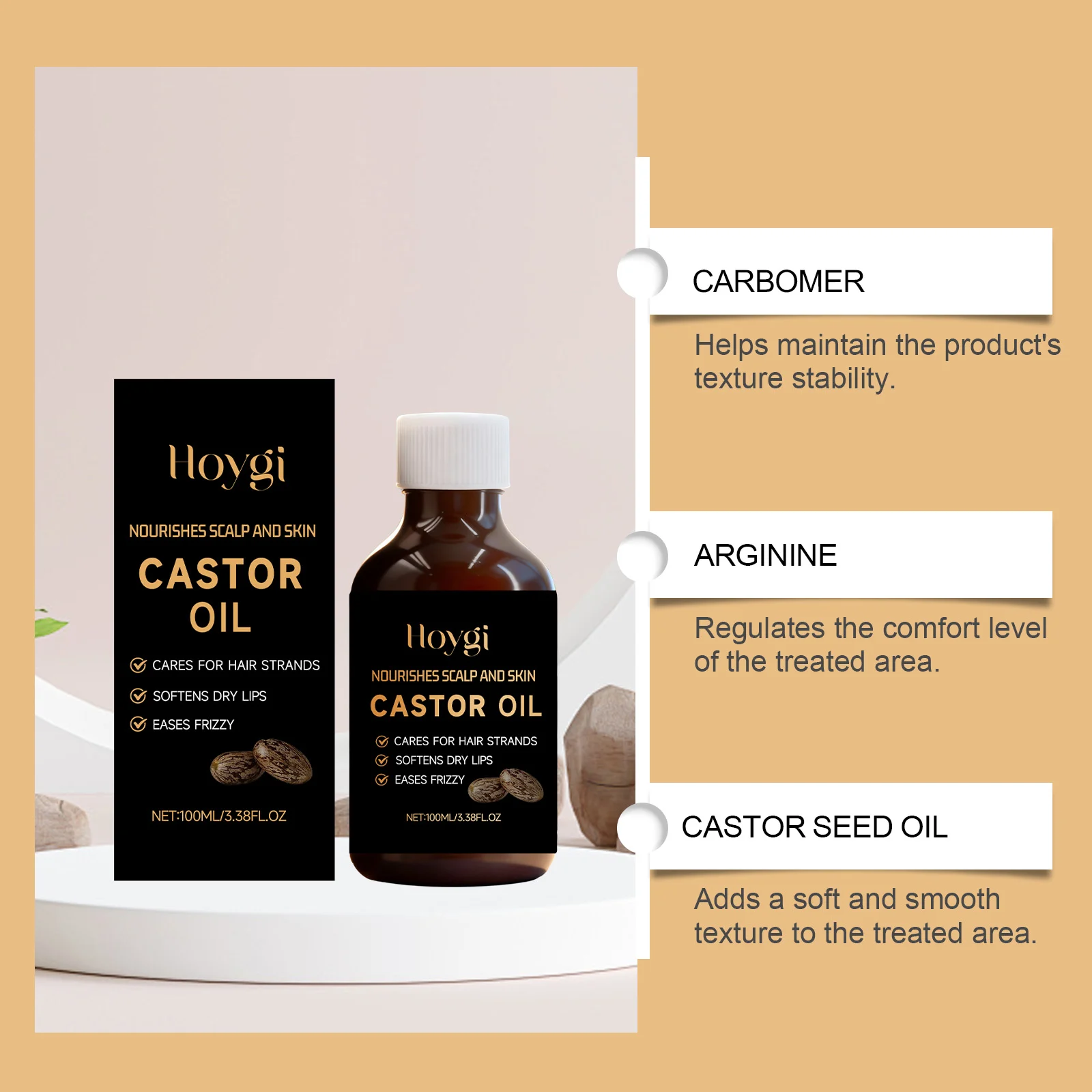 Castor Oil Nourishing Treatment Oil 100ml for Hair, Skin & Lashes 5 castor oil nourishing treatment oil 100ml hoy qdqrn4zm desc 5