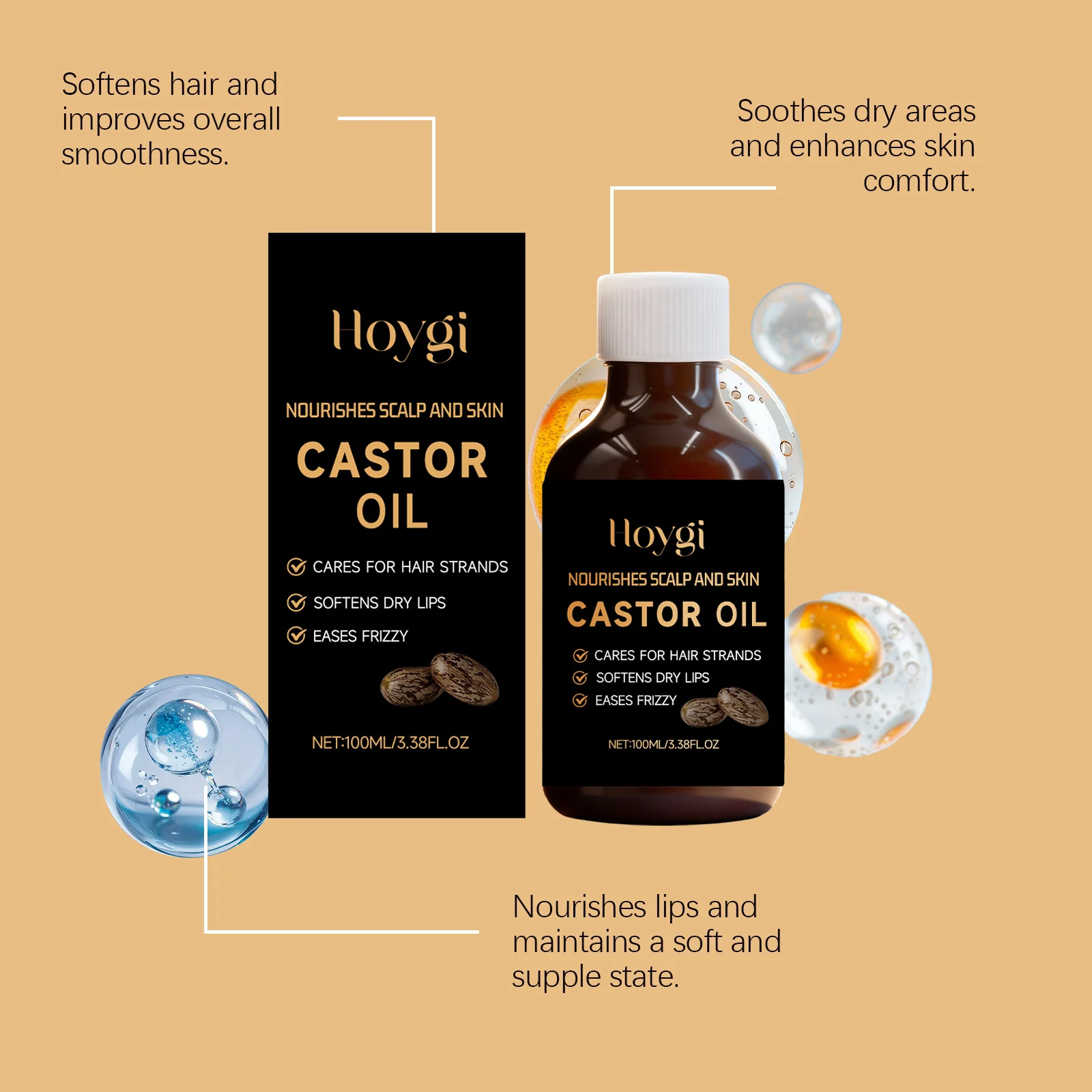 Castor Oil Nourishing Treatment Oil 100ml for Hair, Skin & Lashes 6 castor oil nourishing treatment oil 100ml hoy qdqrn4zm desc 6