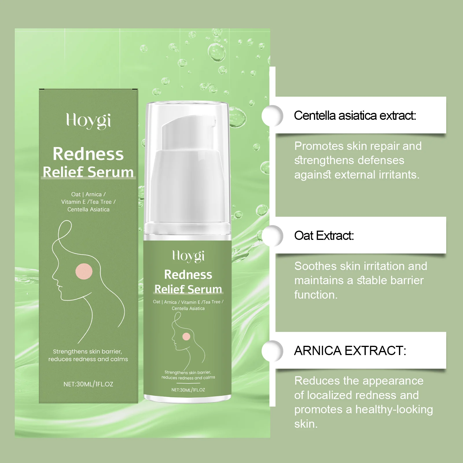 Centella Asiatica Serum for Redness Relief & Moisturizing, 30ml 5 centella asiatica redness relief serum 30ml hoy 4psy72yz desc 5