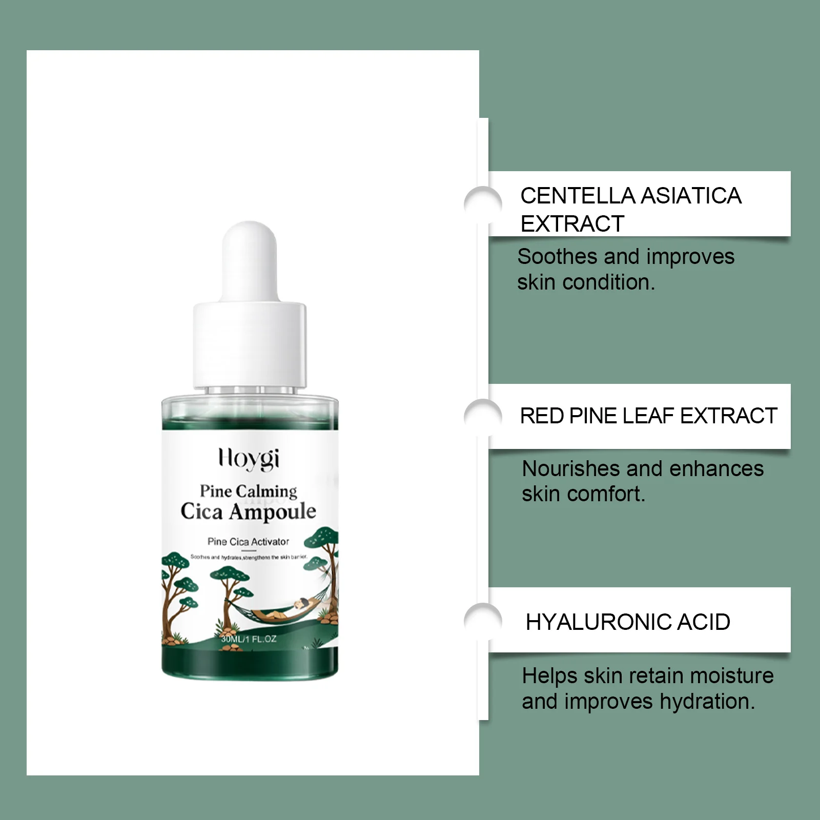 Centella Asiatica Serum 30ml Soothing Hydrating Face Essence for Skin Barrier Repair 10 centella asiatica serum 30ml soothing hydrating face essence hoy 7q435jwb desc 10