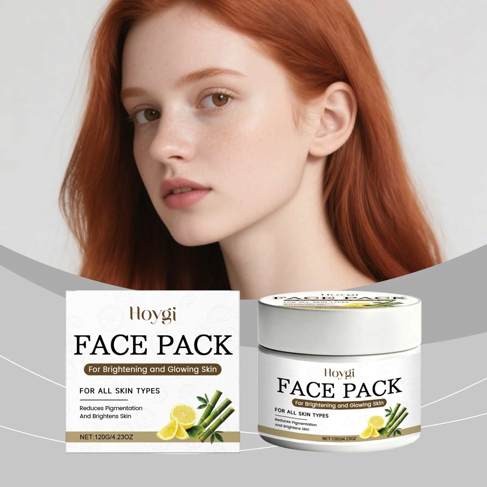 Hoygi Clay Face Mask for Deep Pore Cleansing & Brightening - 120g 2 clay face mask hoy hht6phdu desc 2