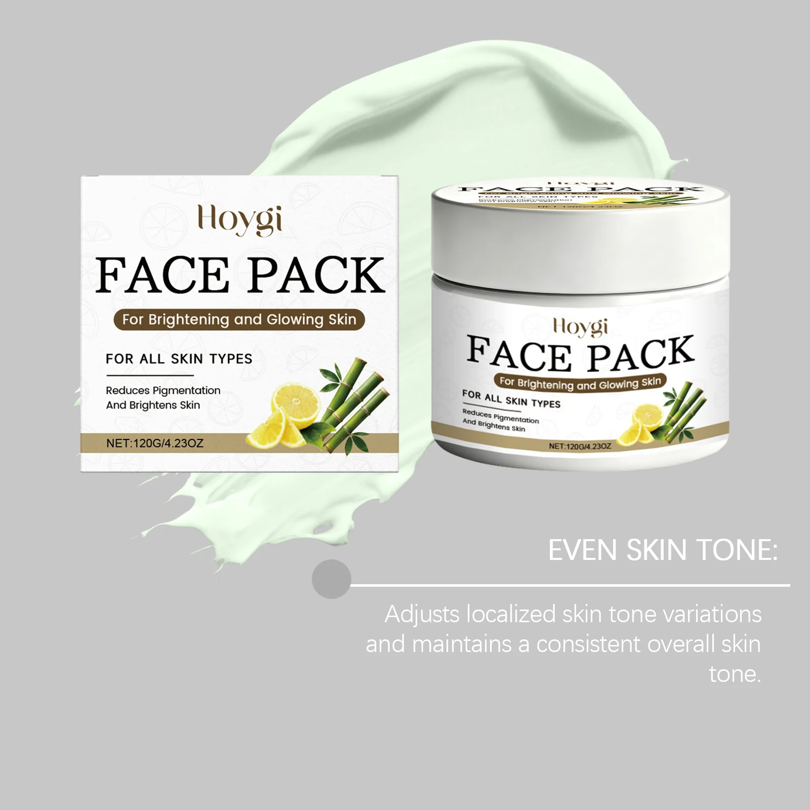 Hoygi Clay Face Mask for Deep Pore Cleansing & Brightening - 120g 8 clay face mask hoy hht6phdu desc 8