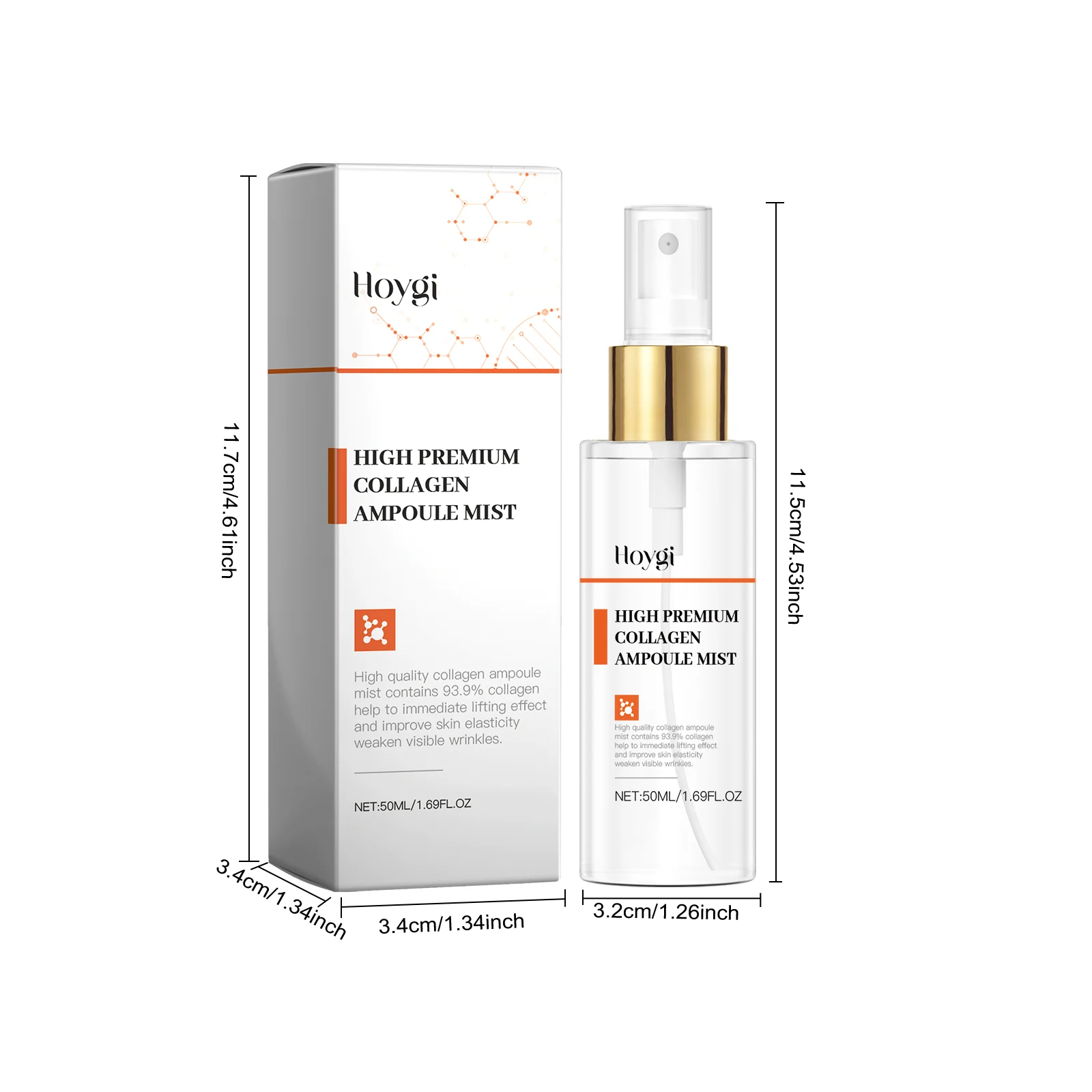 Collagen Ampoule Mist 50ml Hydrating Anti-Aging Face Spray with Ceramides & Centella 1 collagen ampoule mist 50ml face spray hoy hc8xrehz desc 1