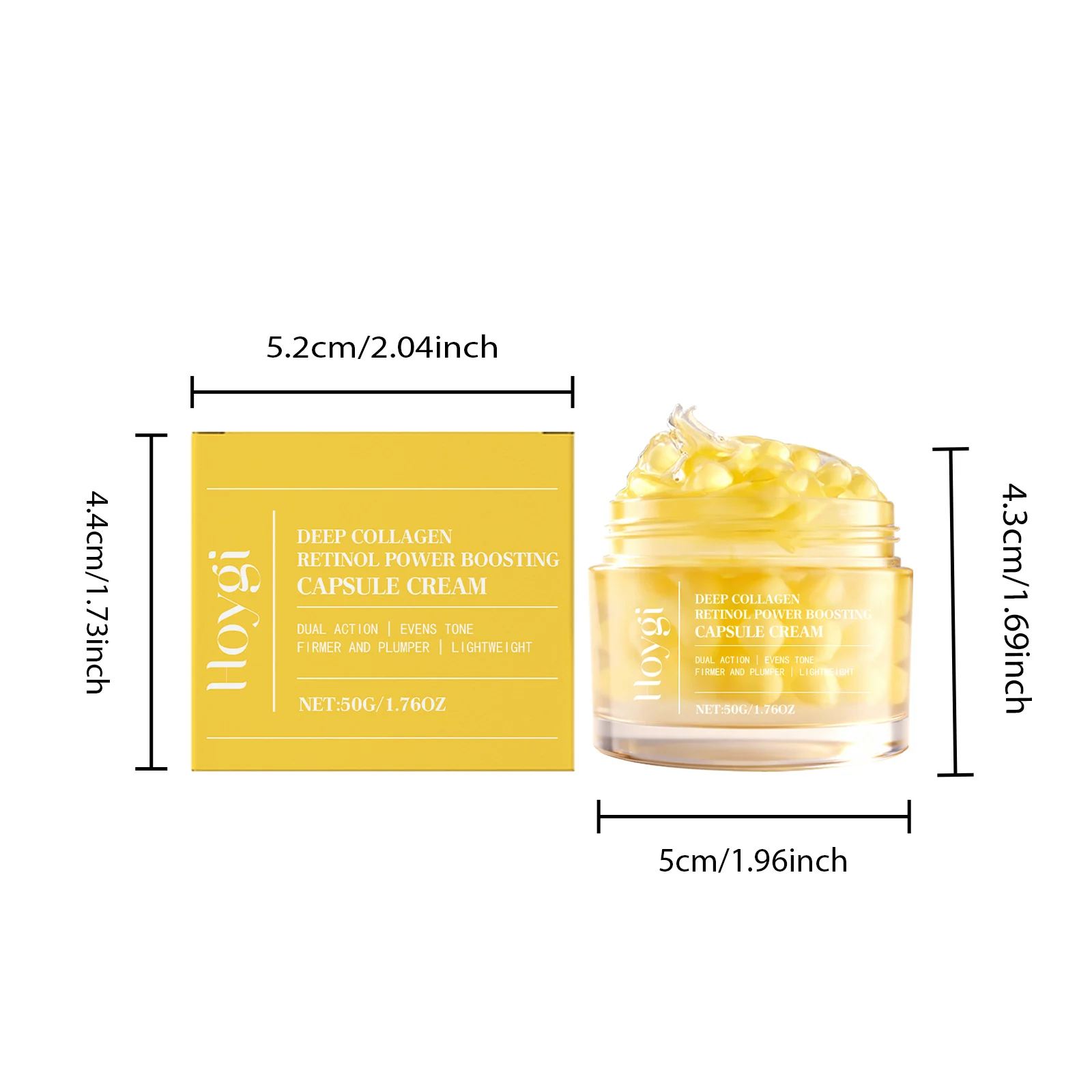Collagen Cream for Face Hydrating and Moisturizing with Retinol and Hyaluronic Acid 50g 2 collagen cream hydrating retinol hyaluronic acid 50g hoy tqgj5bvr desc 2