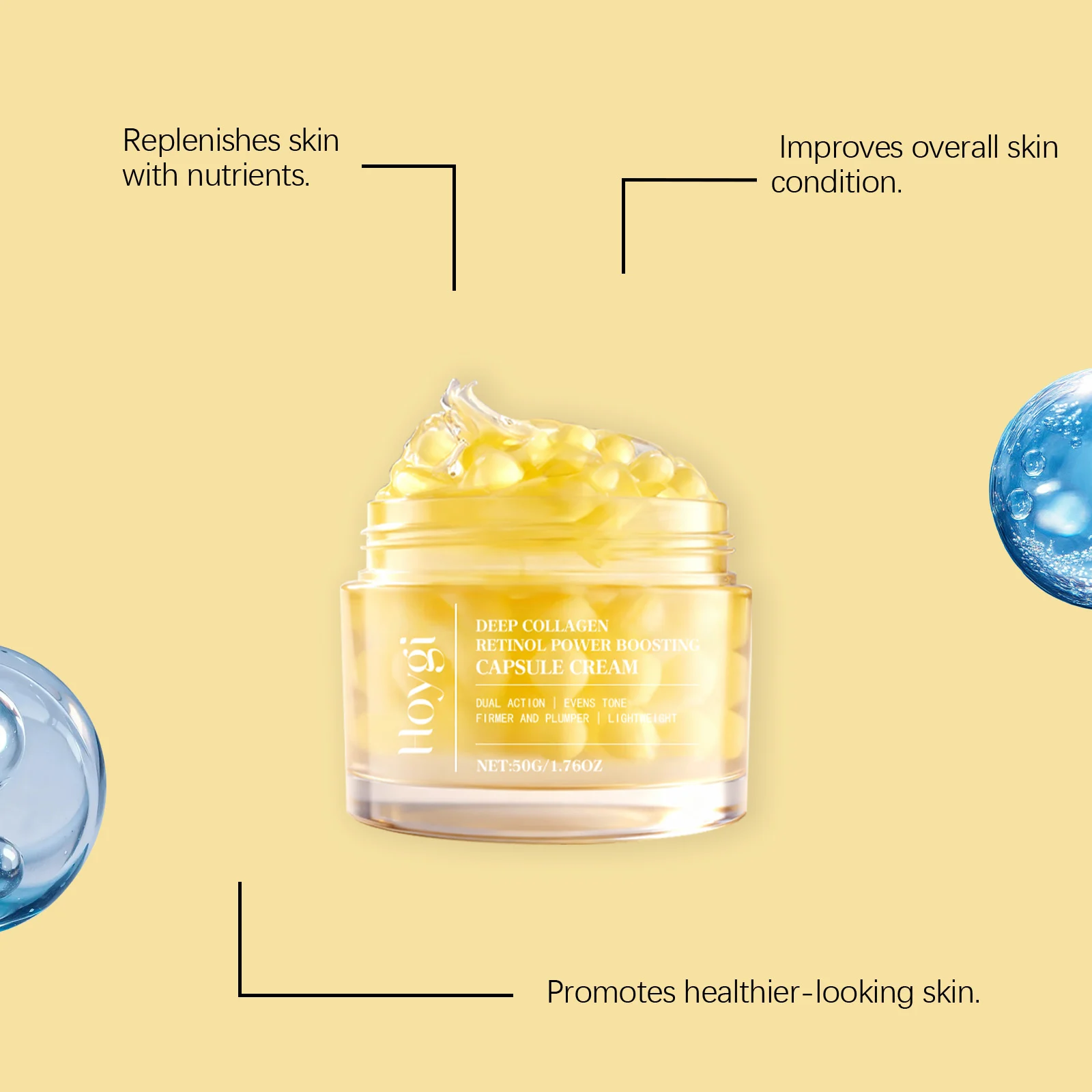 Collagen Cream for Face Hydrating and Moisturizing with Retinol and Hyaluronic Acid 50g 7 collagen cream hydrating retinol hyaluronic acid 50g hoy tqgj5bvr desc 7