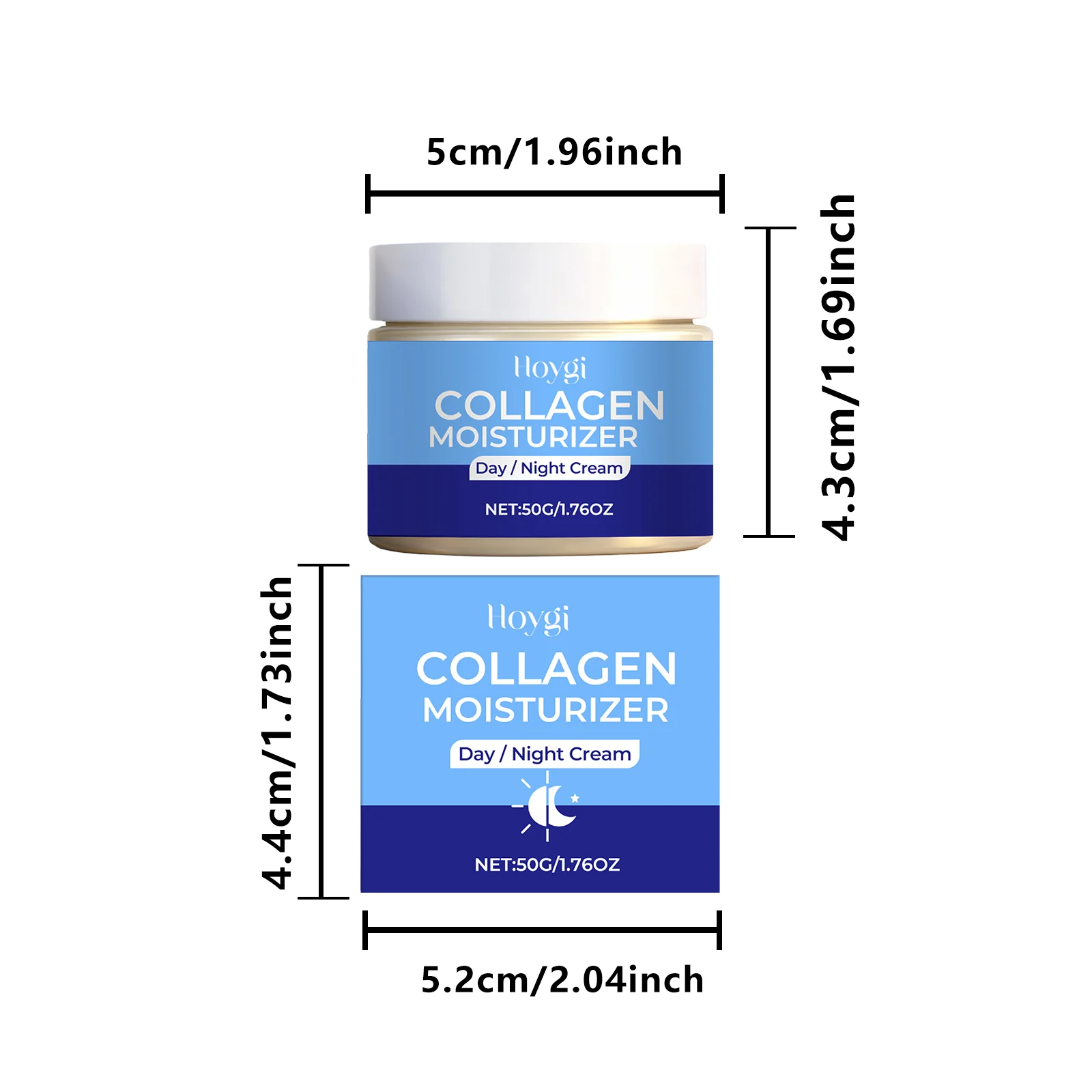 Collagen Moisturizer Day and Night Cream 50g for Deep Hydration and Elasticity 1 collagen moisturizer day night cream 50g hoy grvdcyhz desc 1