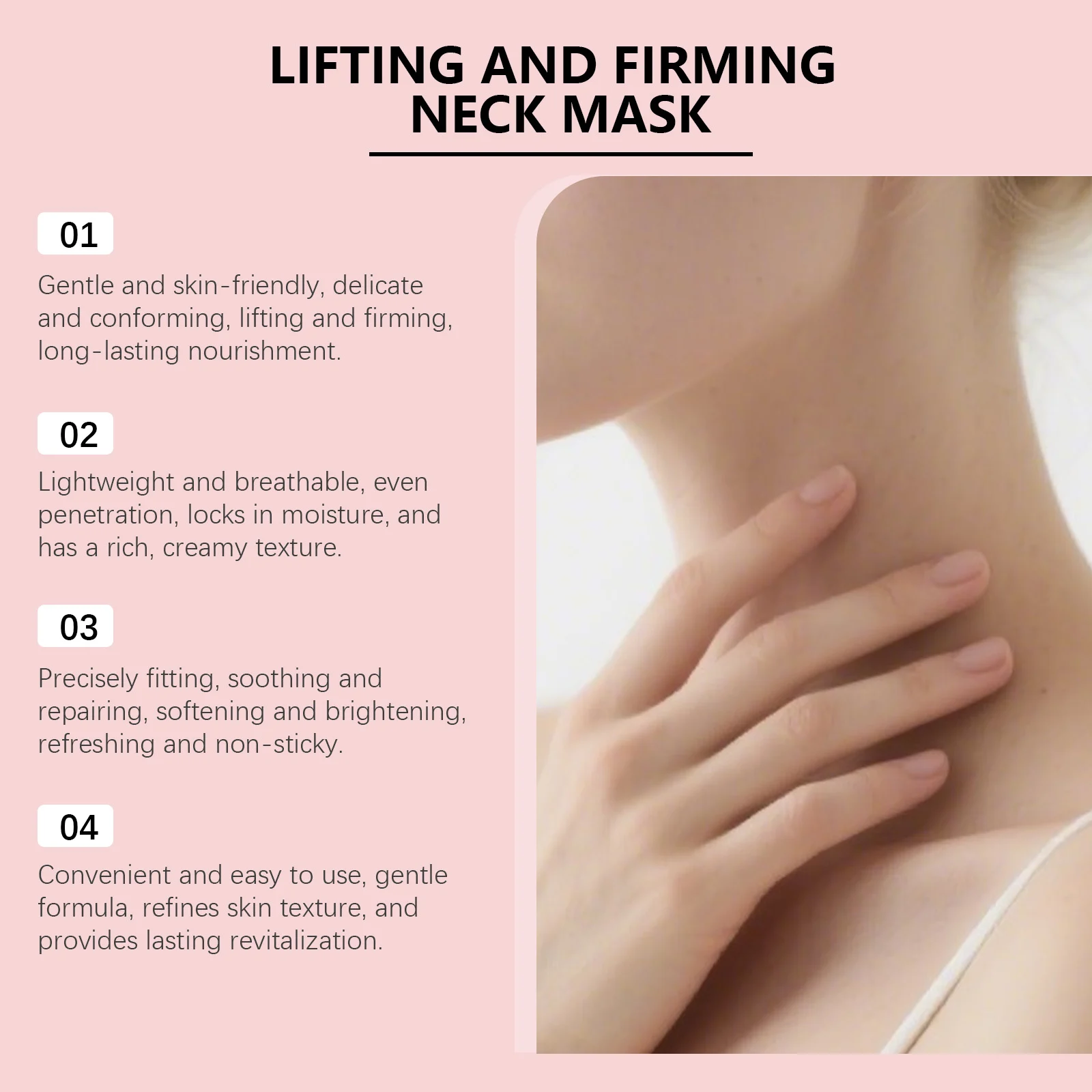 Collagen Neck Mask Hydrating Firming Anti-Aging Skin Care 4pcs 9 collagen neck mask hydrating firming 4pcs hoy jchf76s6 desc 9 1