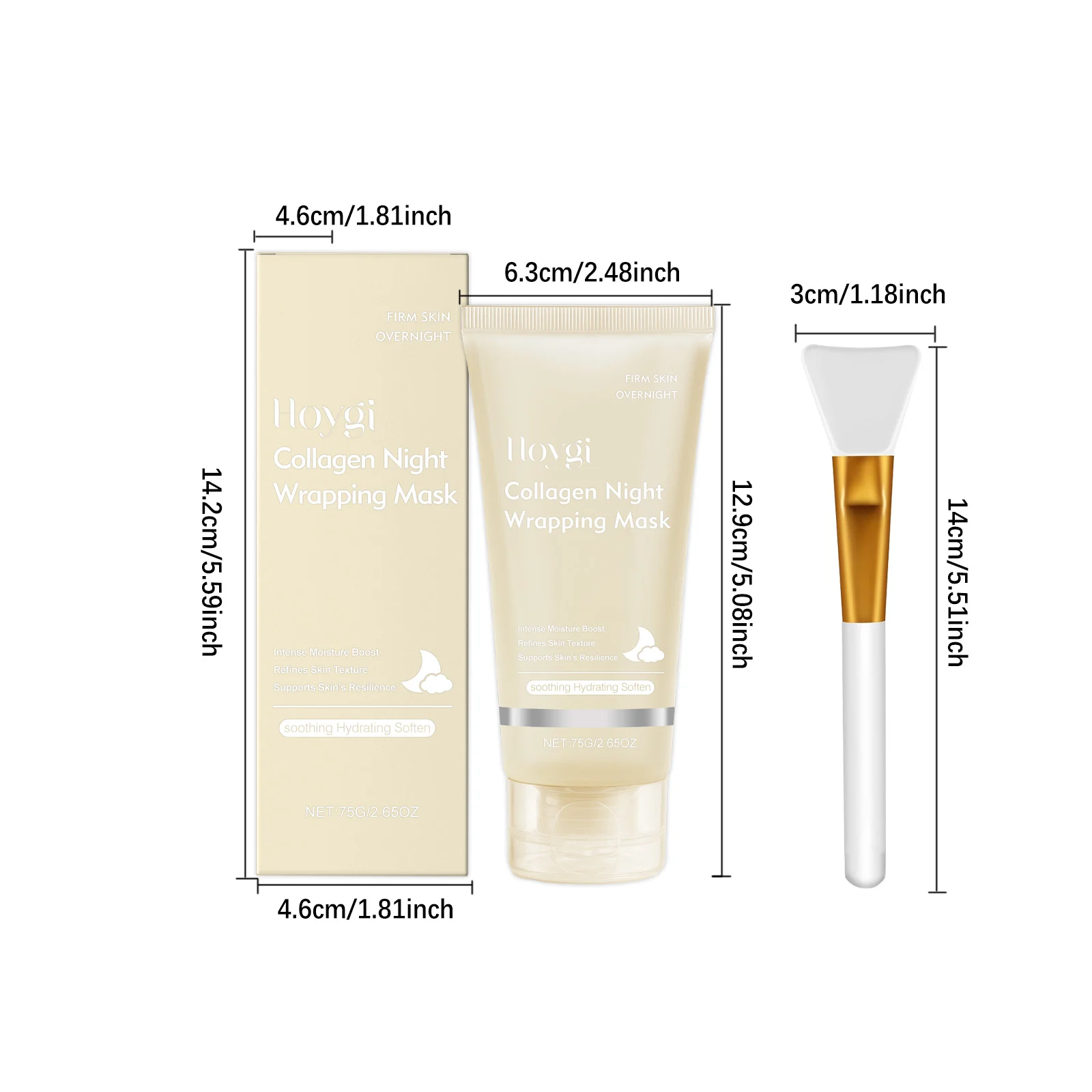 Collagen Night Peel-Off Mask 75g Intense Hydration & Skin Firming Treatment 1 collagen night peel off mask 75g hoy a2fvy4dz desc 1 1