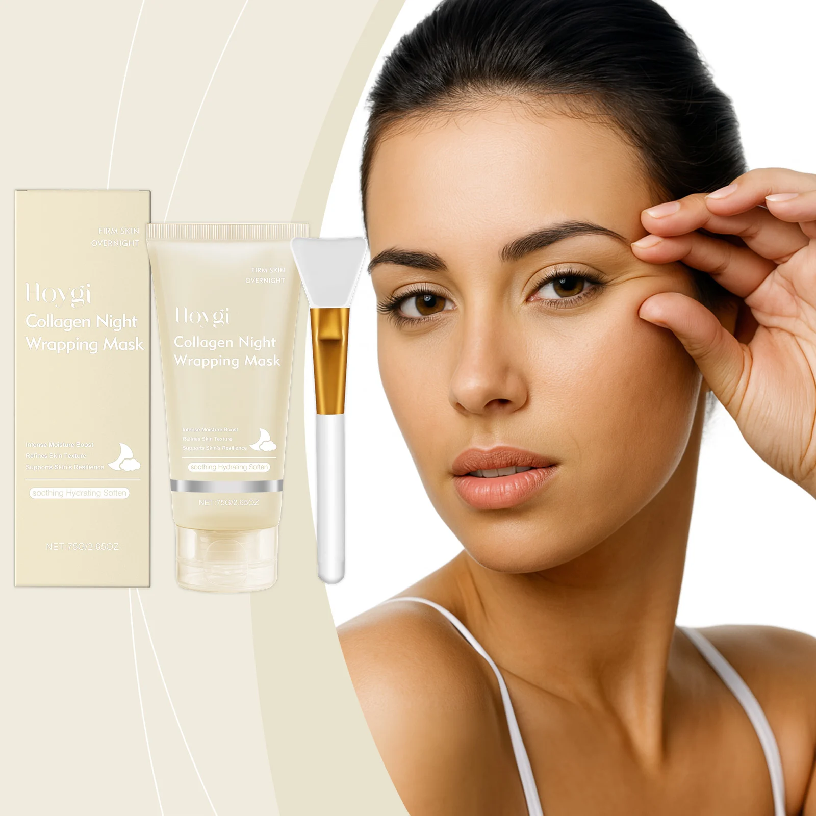 Collagen Night Peel-Off Mask 75g Intense Hydration & Skin Firming Treatment 2 collagen night peel off mask 75g hoy a2fvy4dz desc 2 1