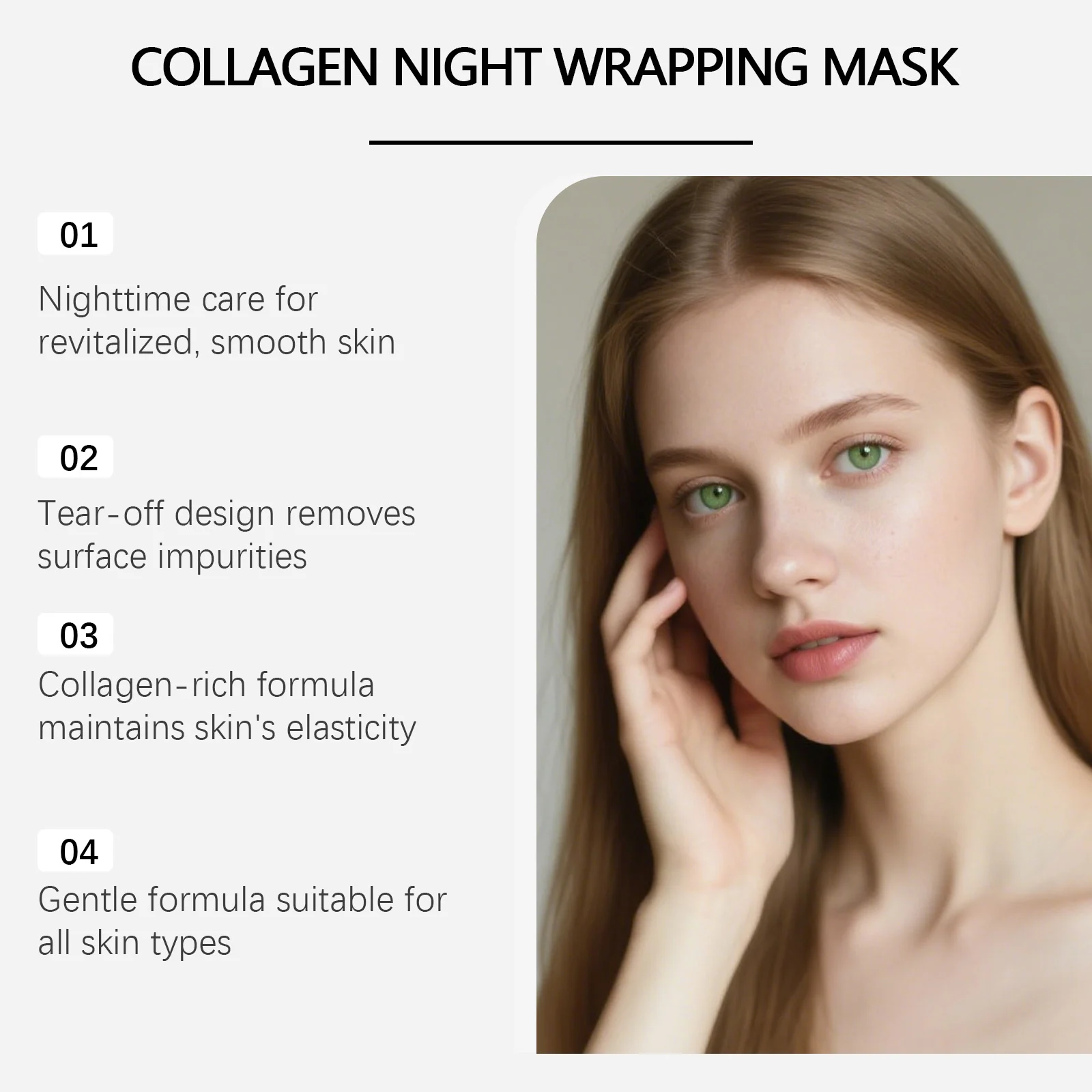 Collagen Night Peel-Off Mask 75g Intense Hydration & Skin Firming Treatment 9 collagen night peel off mask 75g hoy a2fvy4dz desc 9