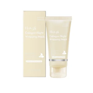 Hoygi Collagen Night Peel Off Mask with Niacinamide for deep hydration and brightening, 75g