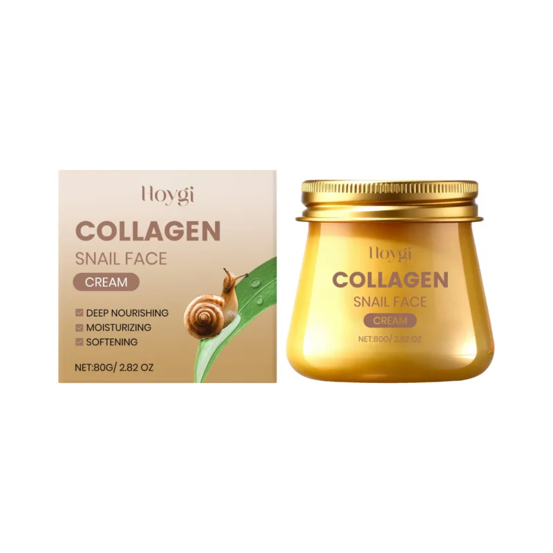 Hoygi Collagen Snail Face Cream 80g for deep moisturizing, anti-aging, and skin repair