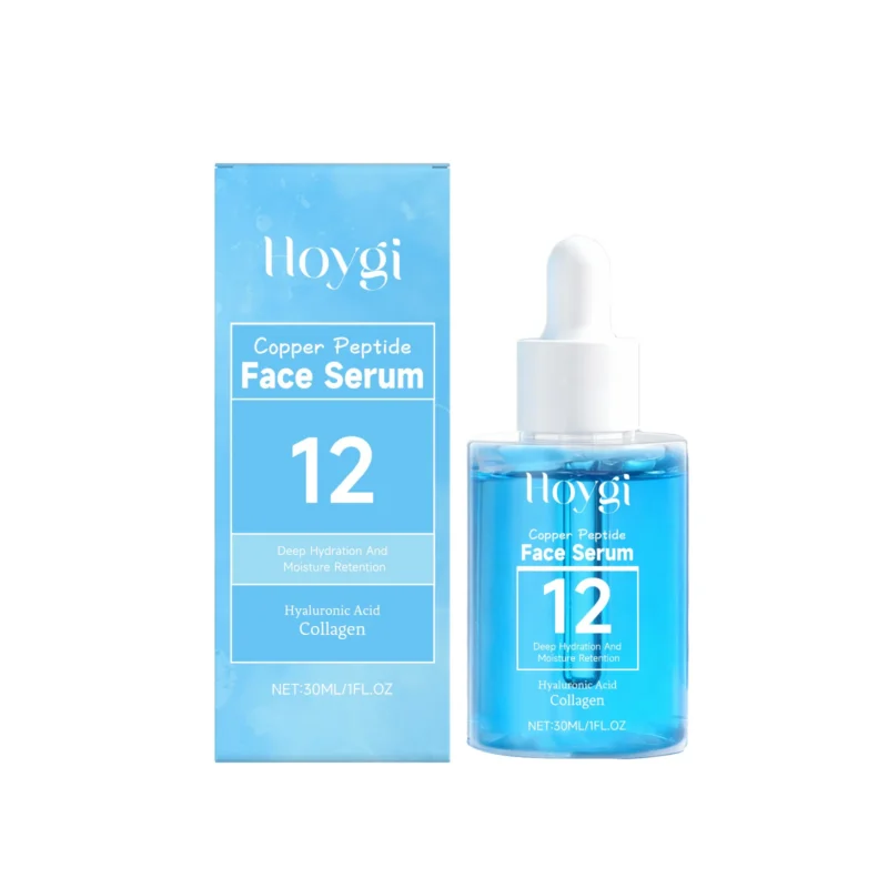 Hoygi Copper Peptide Face Serum for Deep Hydration, Moisture Retention & Firming Skin