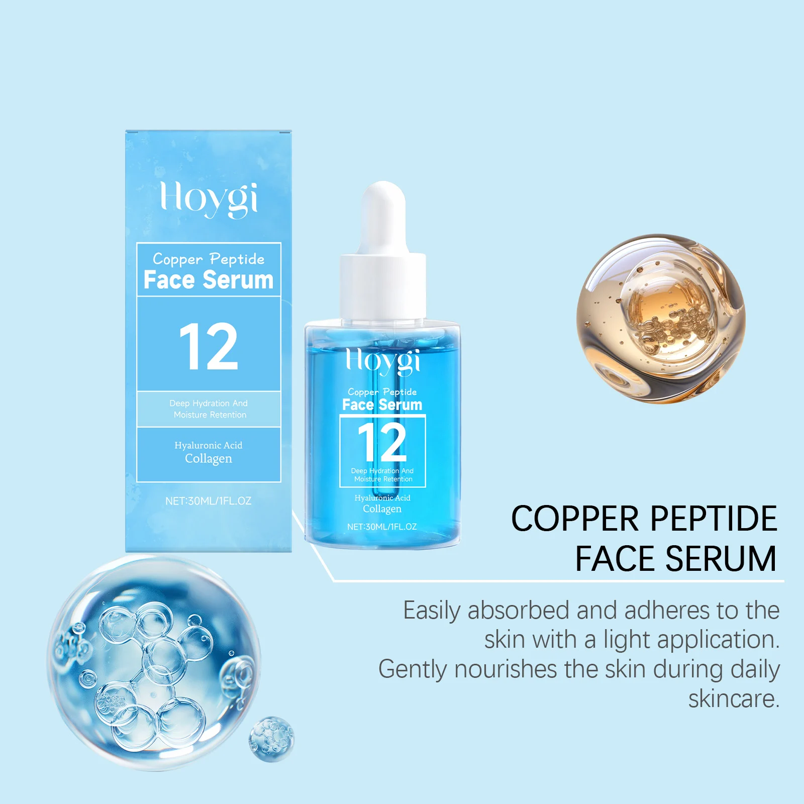 Hoygi Copper Peptide Face Serum for Deep Hydration, Moisture Retention & Firming Skin 8 copper peptide face serum hoy jyk3ewut desc 8