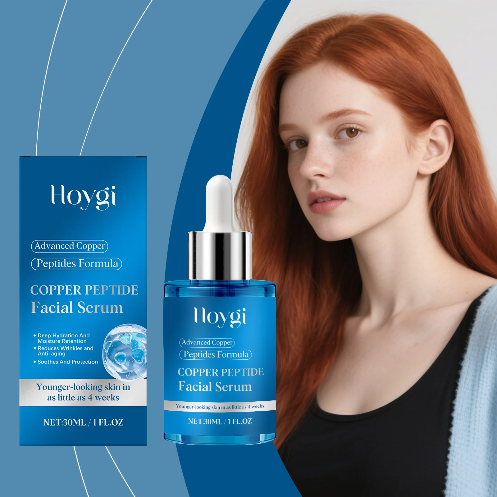Copper Peptide Facial Serum 30ml Deep Hydration Anti-Aging Firming Skin 2 copper peptide facial serum 30ml hoy k9khh3t5 desc 2