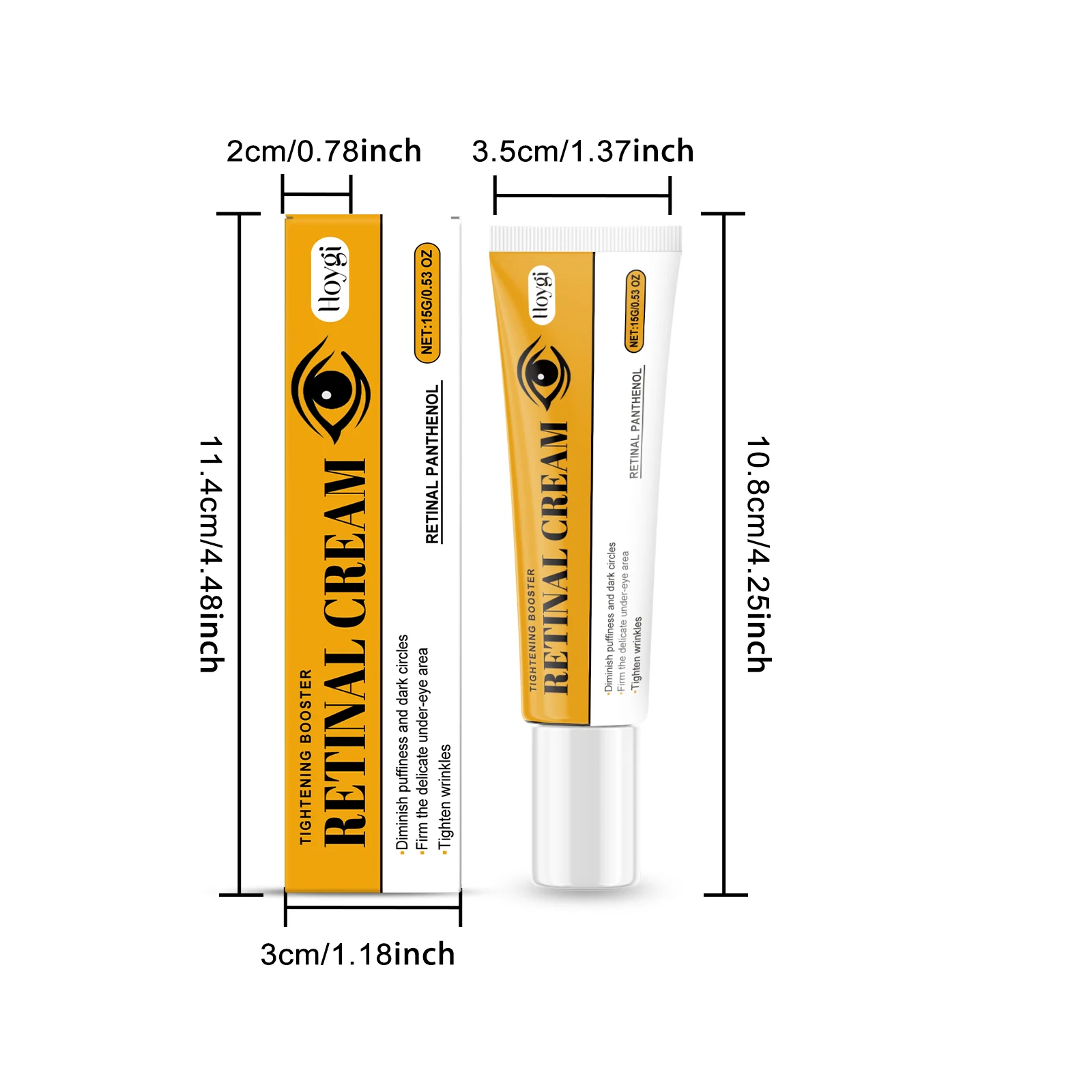 Eye Cream Retinol Cream 15g Firming Hydrating Anti-Wrinkle Under Eye Treatment 1 eye cream retinol firming hydrating 15g hoy xaev86ax desc 1
