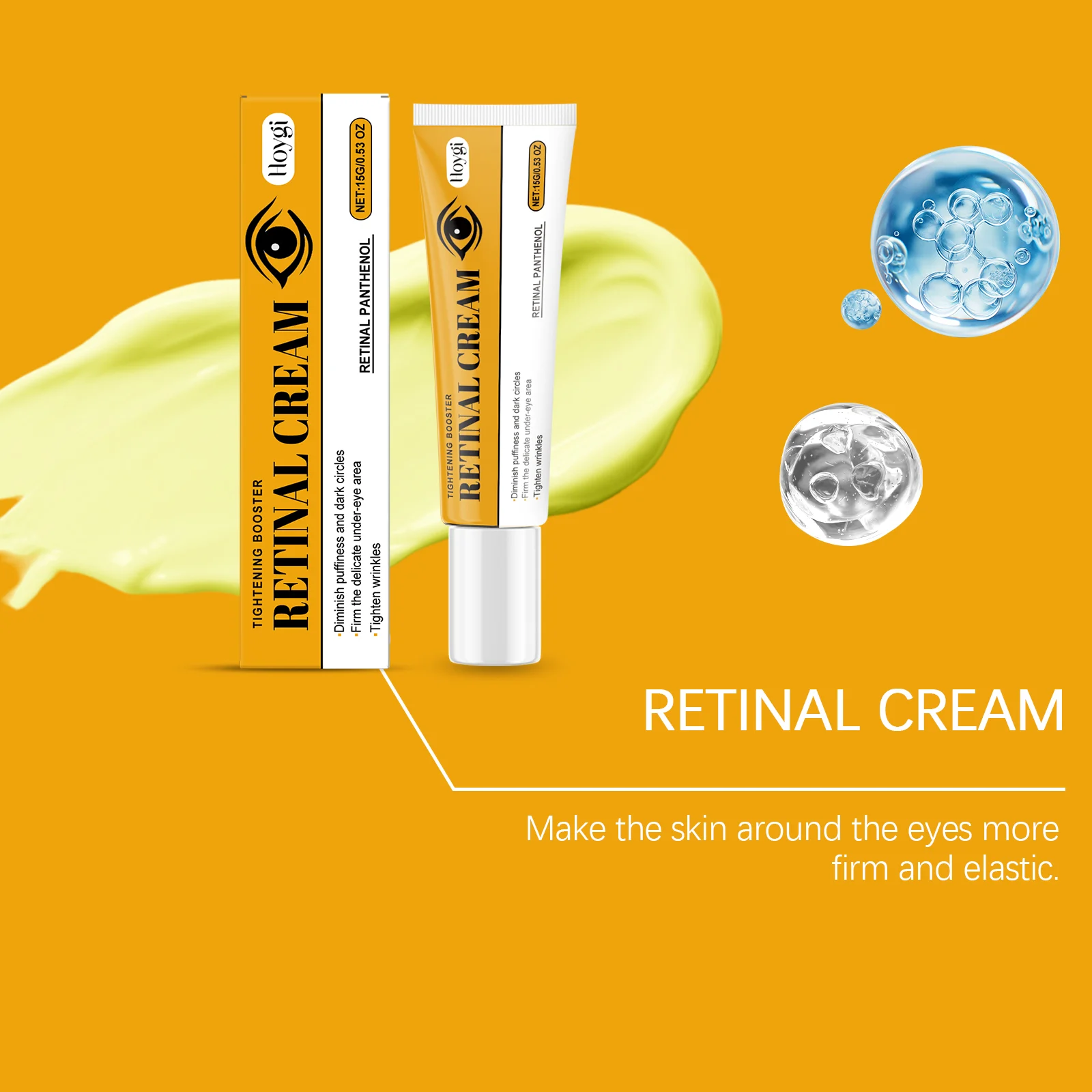 Eye Cream Retinol Cream 15g Firming Hydrating Anti-Wrinkle Under Eye Treatment 6 eye cream retinol firming hydrating 15g hoy xaev86ax desc 6