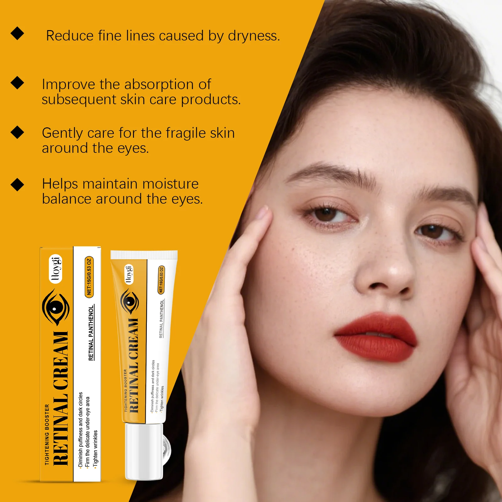 Eye Cream Retinol Cream 15g Firming Hydrating Anti-Wrinkle Under Eye Treatment 8 eye cream retinol firming hydrating 15g hoy xaev86ax desc 8