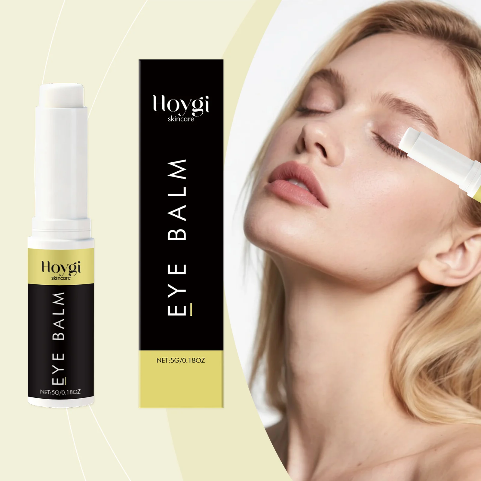 Hoygi Eye Cream Stick for Dark Circles & Wrinkles, Hydrating Eye Balm with Hyaluronic Acid 2 eye cream stick hoy z544tmkf desc 2 1