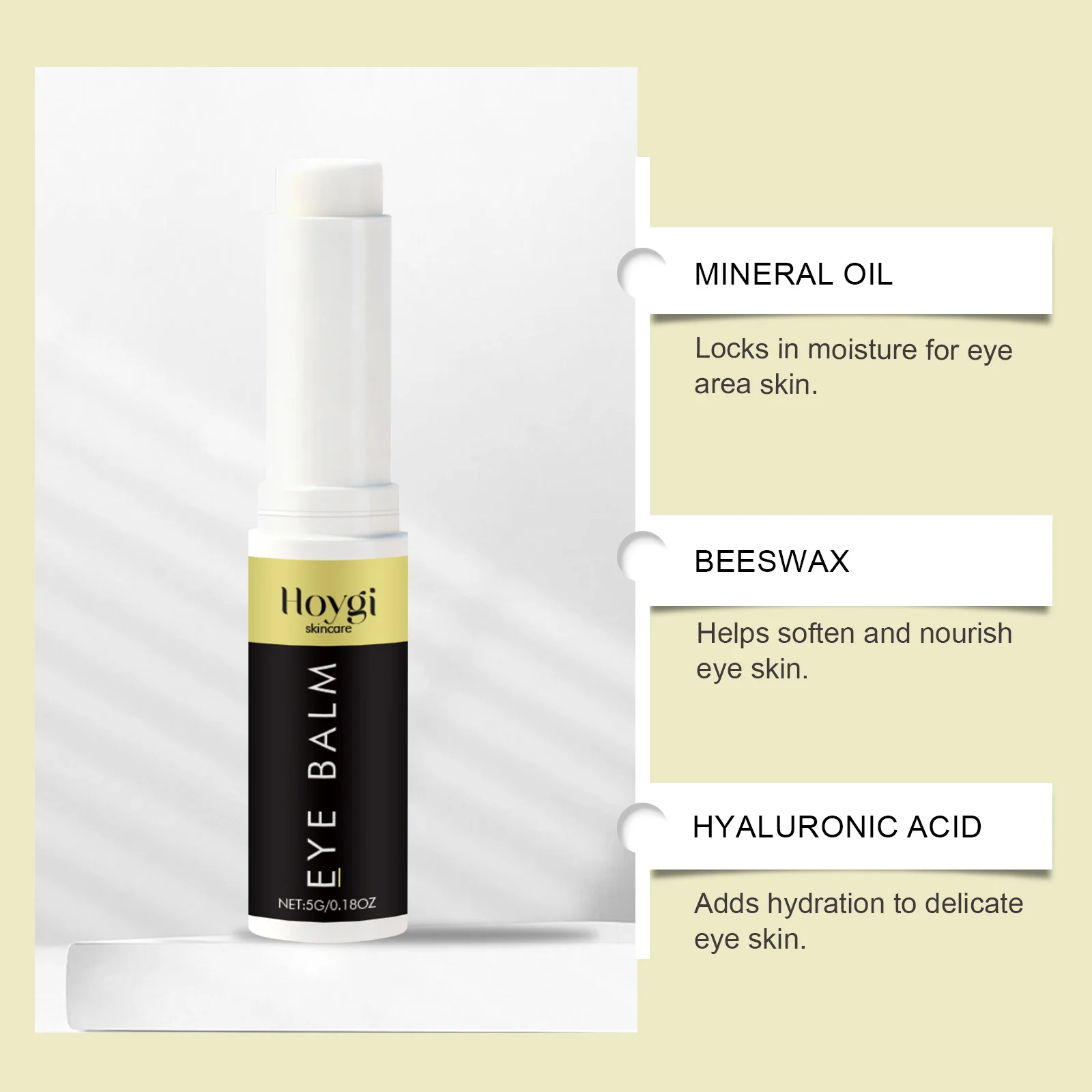 Hoygi Eye Cream Stick for Dark Circles & Wrinkles, Hydrating Eye Balm with Hyaluronic Acid 5 eye cream stick hoy z544tmkf desc 5