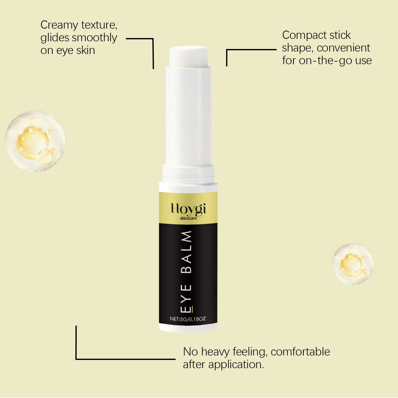 Hoygi Eye Cream Stick for Dark Circles & Wrinkles, Hydrating Eye Balm with Hyaluronic Acid 6 eye cream stick hoy z544tmkf desc 6 1