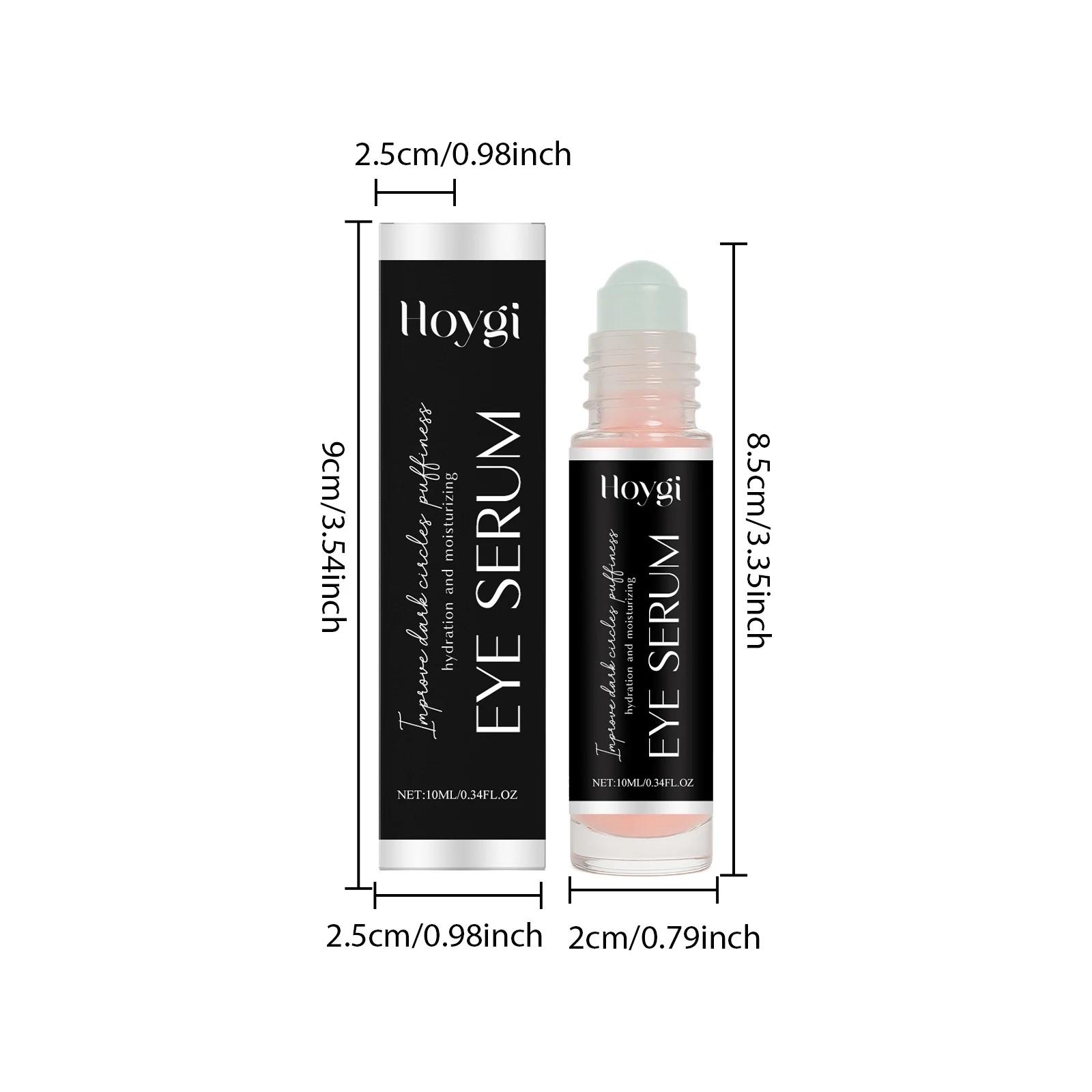 Eye Serum Roller with Niacinamide & Hyaluronic Acid, Refreshing Hydration for Dark Circles & Puffiness 10ml 1 eye serum roller niacinamide hyaluronic acid refreshing hydration 10ml hoy k4qmwvm7 desc 1