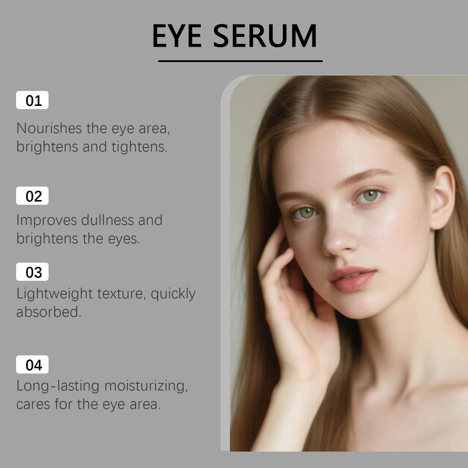 Eye Serum Roller with Niacinamide & Hyaluronic Acid, Refreshing Hydration for Dark Circles & Puffiness 10ml 8 eye serum roller niacinamide hyaluronic acid refreshing hydration 10ml hoy k4qmwvm7 desc 8