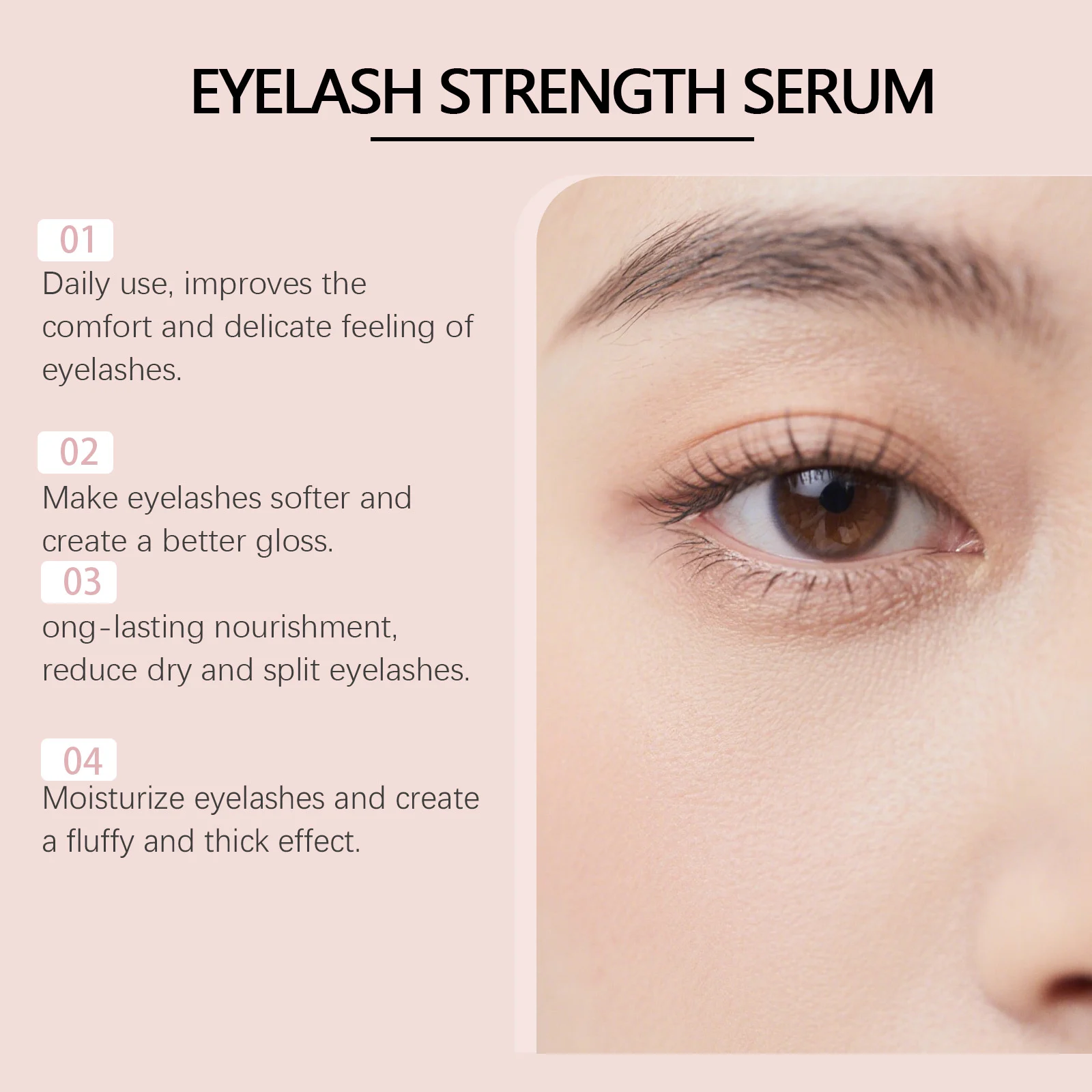 Eyelash Serum for Growth, Nourishing & Lengthening with Centella & Hyaluronic Acid, 3ml 5 eyelash serum growth nourishing lengthening 3ml hoy jkq7jj9s desc 5