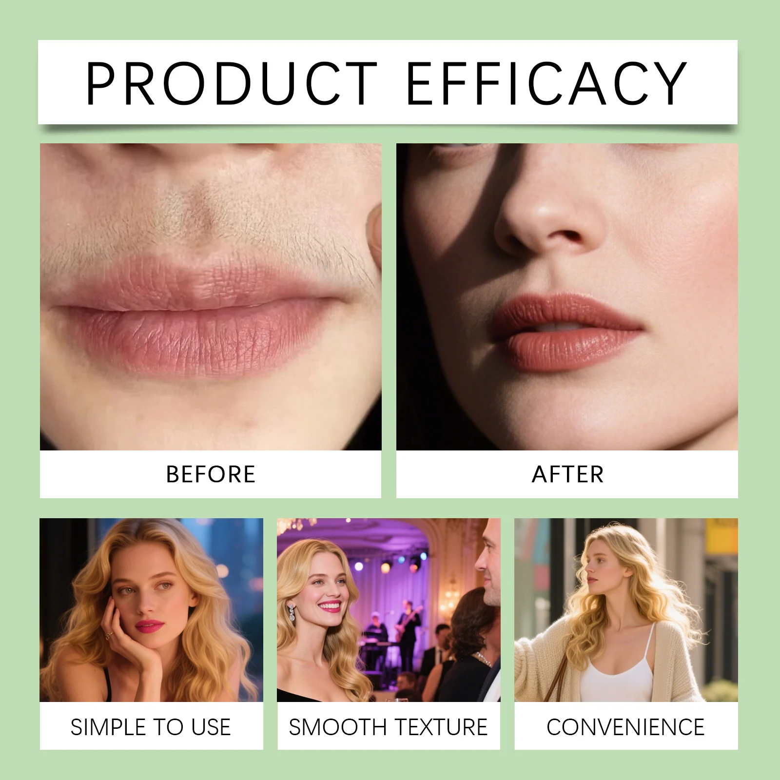 Facial Hair Removal Kit for Women - Gentle Hair Removal Cream and Soothing Cream Set 9 facial hair removal kit hoygi hoy wjy5awkh desc 9