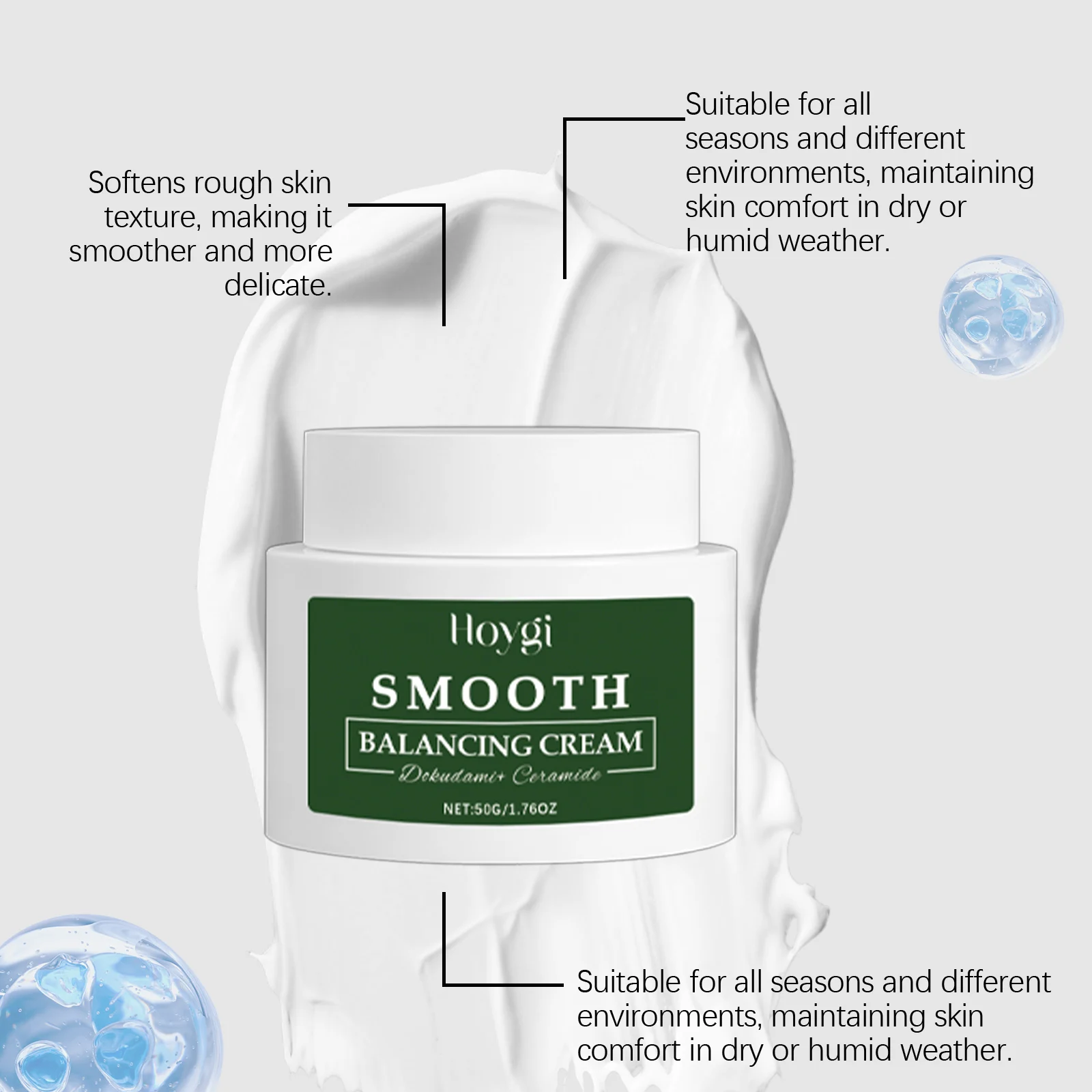 Facial Moisturizing Cream with Ceramide NP & Vitamin E for All Skin Types 50g 6 facial moisturizing cream ceramide np vitamin e 50g hoy v4r5mak3 desc 6