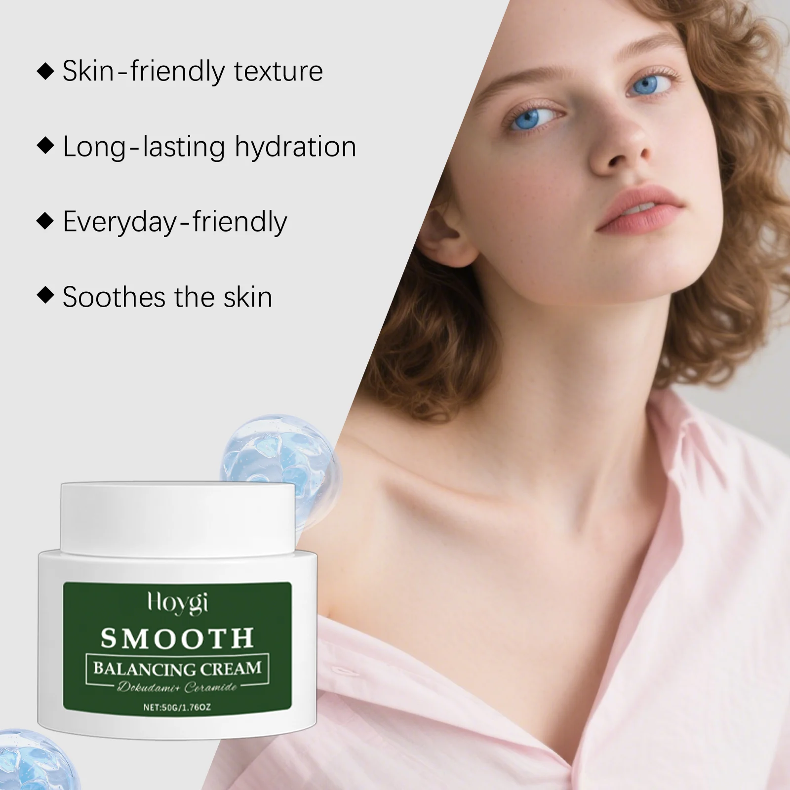 Facial Moisturizing Cream with Ceramide NP & Vitamin E for All Skin Types 50g 8 facial moisturizing cream ceramide np vitamin e 50g hoy v4r5mak3 desc 8